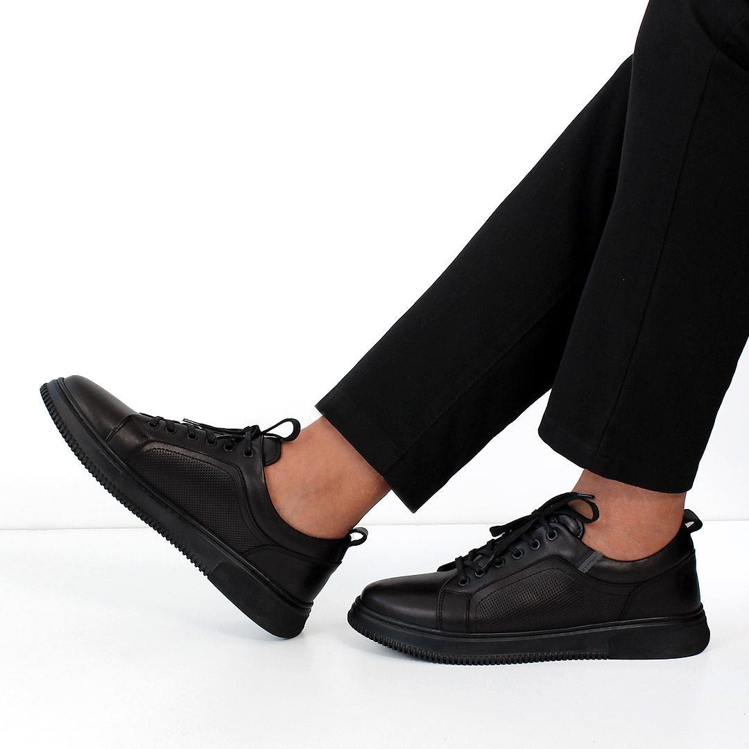 Celal Gültekin 550-4733 Schnürschuh Elegante Ledersneaker mit leichter Poly günstig online kaufen