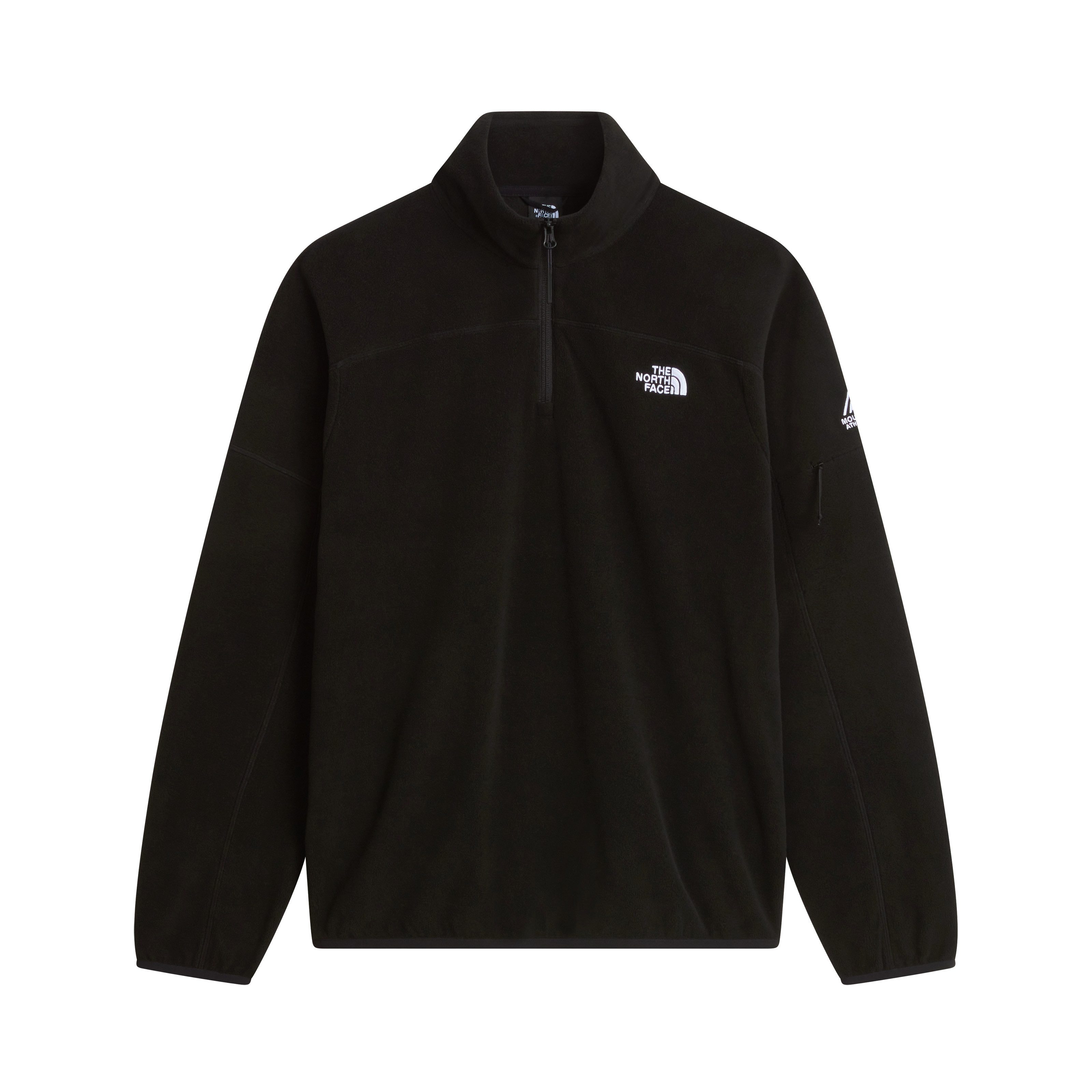 The North Face Sweatshirt M MOUNTAIN ATHLETICS GLACIER 1/4 ZIP FL mit angesetzten Bündchen an Ärmeln und Saum, aus Polyester – Bild 4 von 5