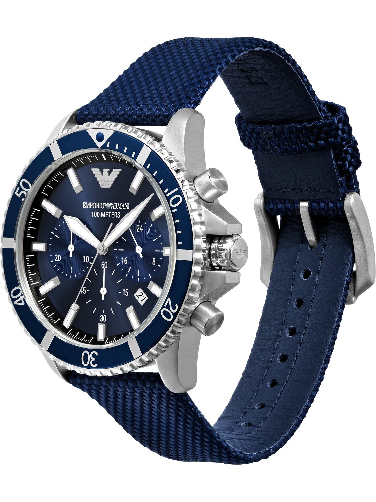Emporio Armani Chronograph Emporio Armani Herren-Uhren Analog Quarz