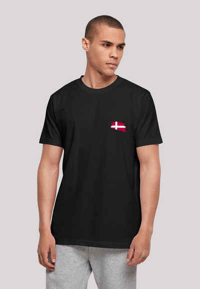 F4NT4STIC T-Shirt Dänemark Flagge Denmark Print