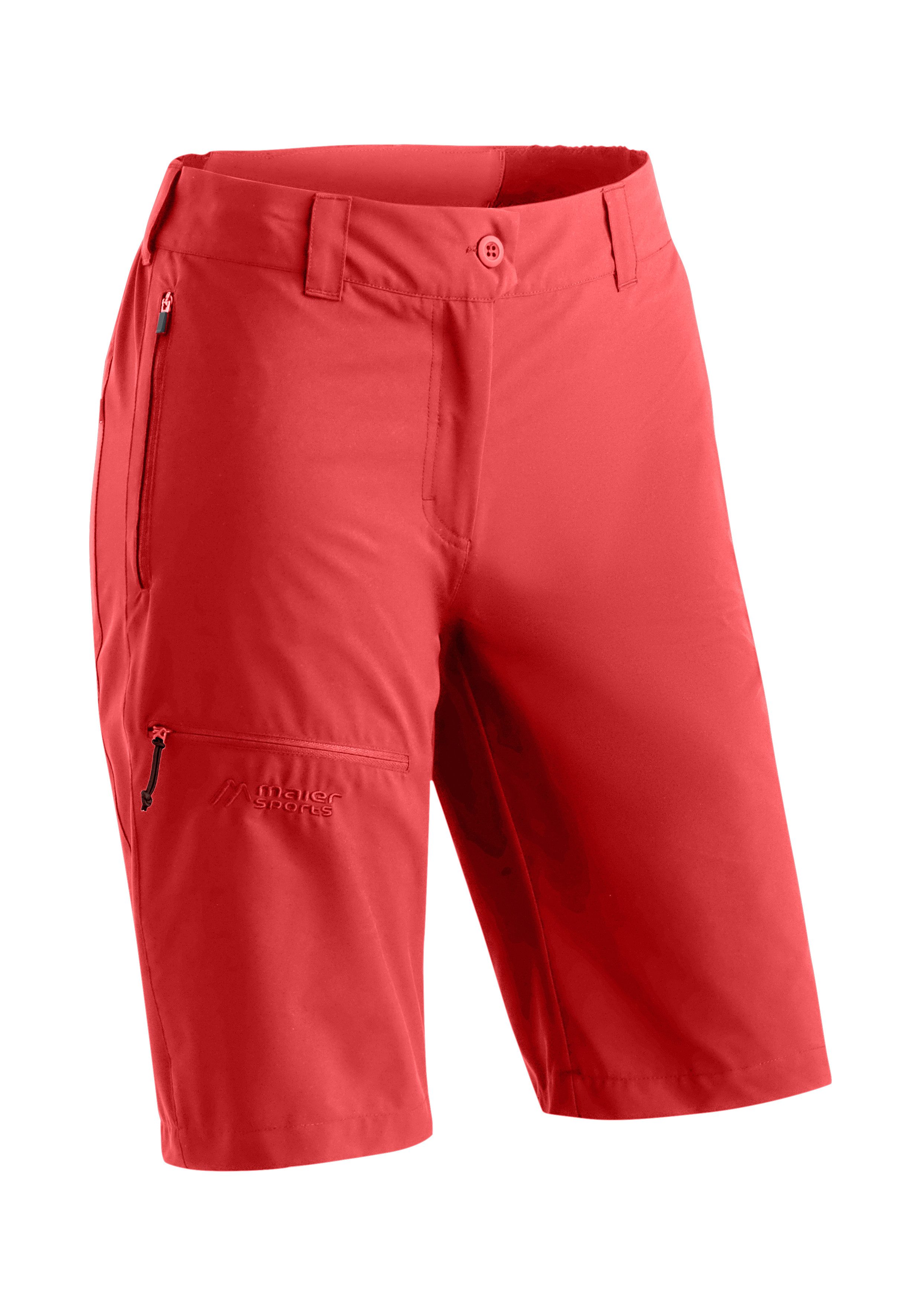 Maier Sports Outdoorhose Lulaka Bermuda Loop Damen Shorts, kurze Wanderhose, Outdoor-Hose, 3 Taschen, Regular Fit