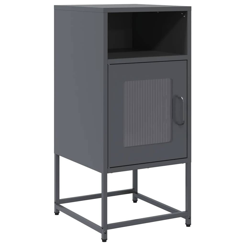 vidaXL Nachttisch Nachttisch Anthrazit 36x39x78 cm günstig online kaufen