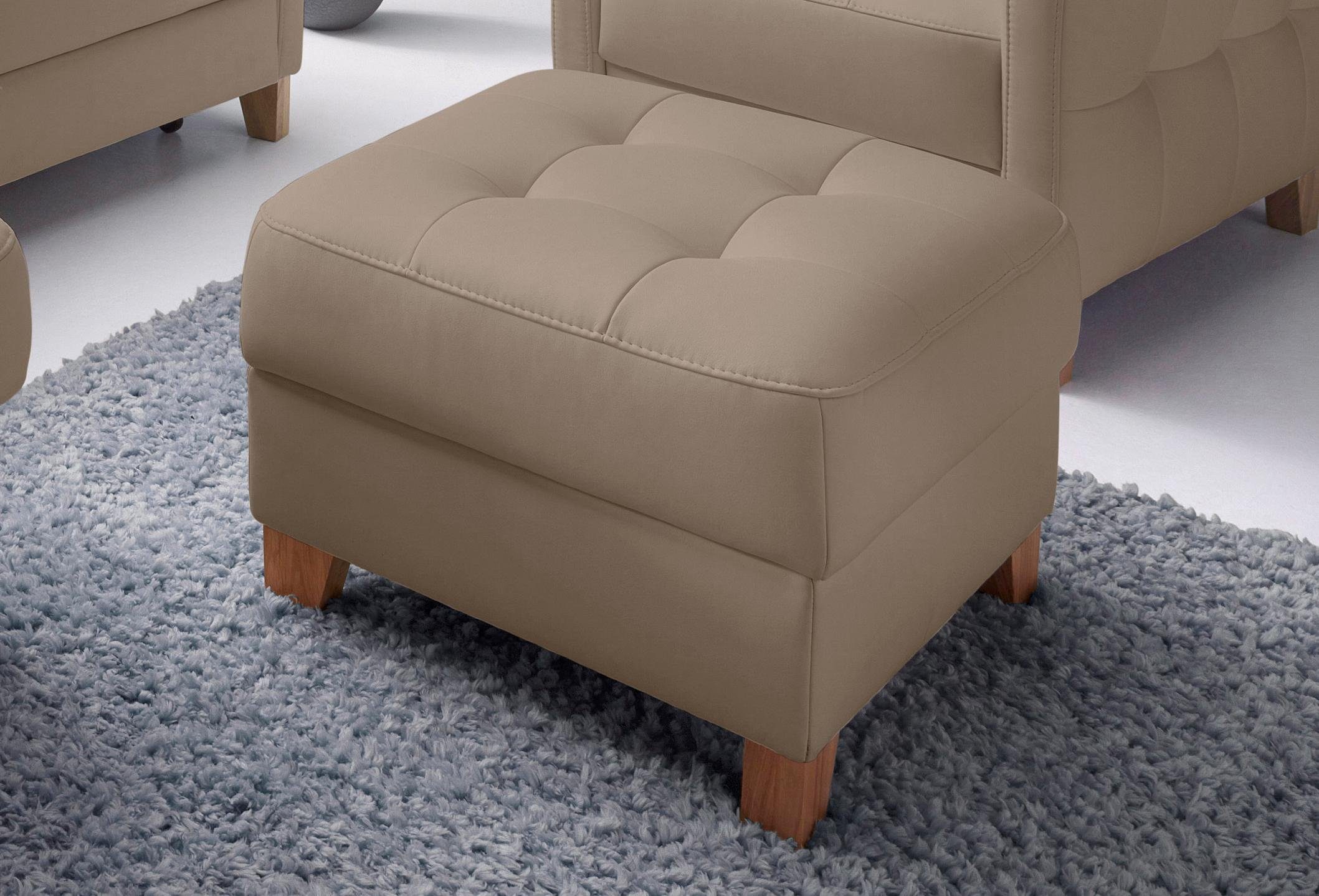 exxpo - sofa fashion Hocker Elio bequemer Sitzkomfort und aufwendiger Detailverarbeitung, mit Staufach unter der Sitzfläche