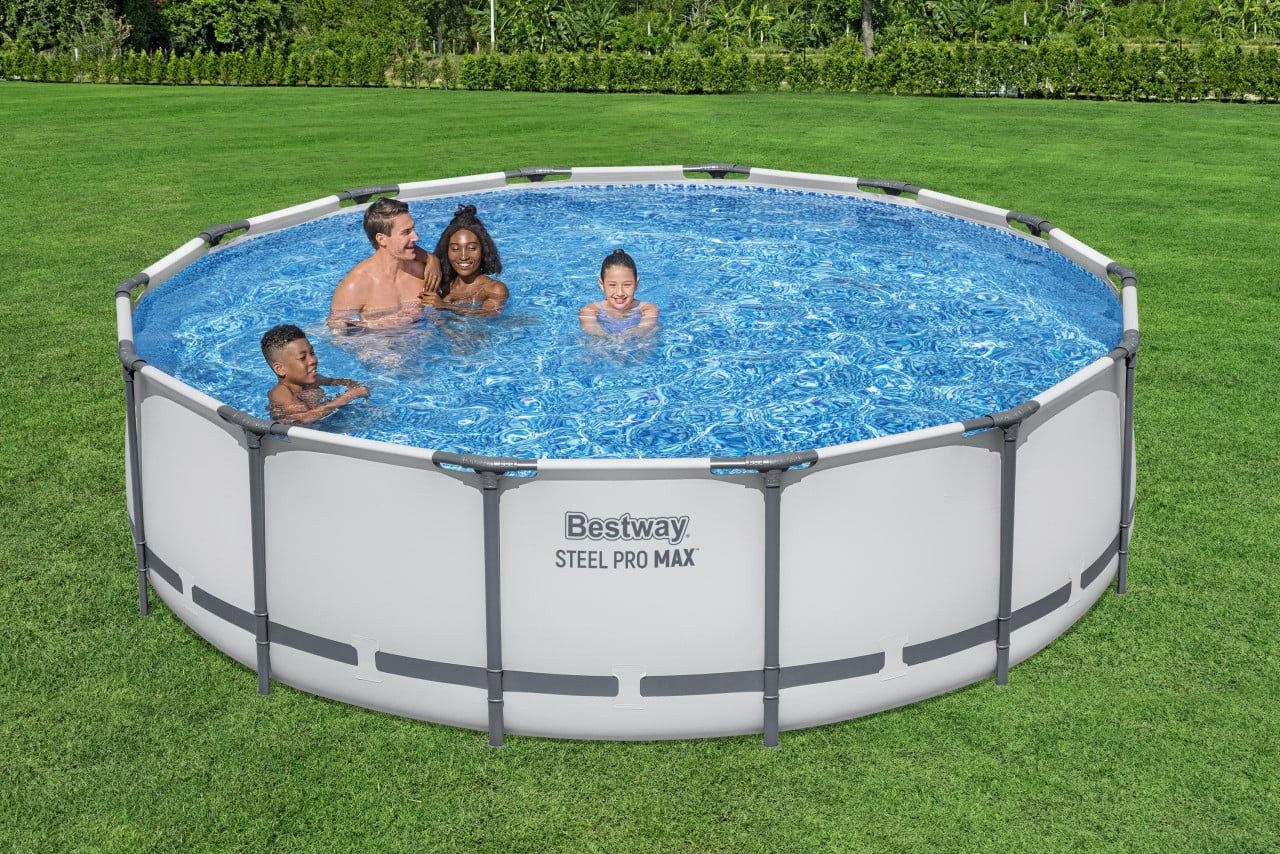 BESTWAY Pool Bestway Pool Komplett-Set Steel Pro Max Ø 427 x