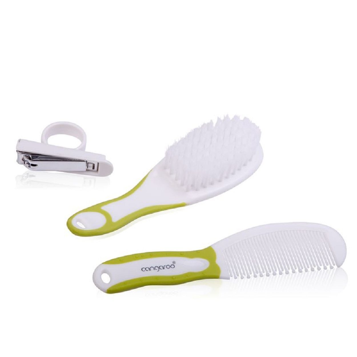Moni Haarbürsten-Set Baby Haarpflegeset u. Nagelknipser, 1-tlg., B1879 Bürste Kamm Nagelknipser abgerundet