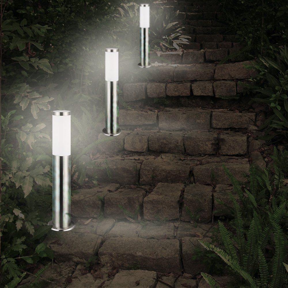 monzana Gartenleuchte, Außenleuchte, Edelstahl 50cm Strom günstig online kaufen