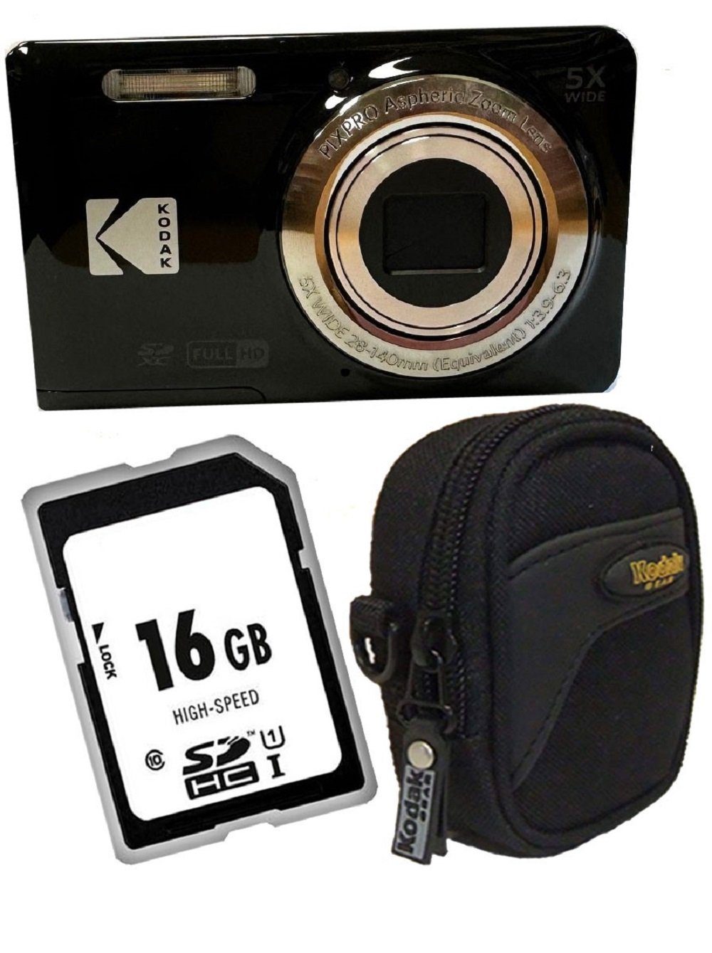 Kodak PixPro FZ55 schwarz Kompaktkamera Kompaktkamera