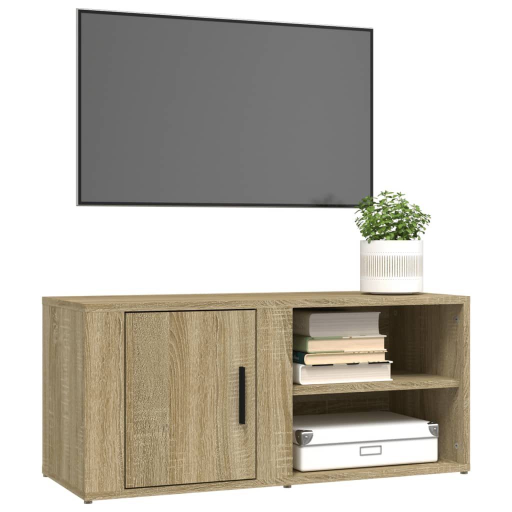 Fernse Sonoma-Eiche TV-Lowboard Holzwerkstoff TV-Schrank vidaXL 80x31,5x36 cm TV-Schrank