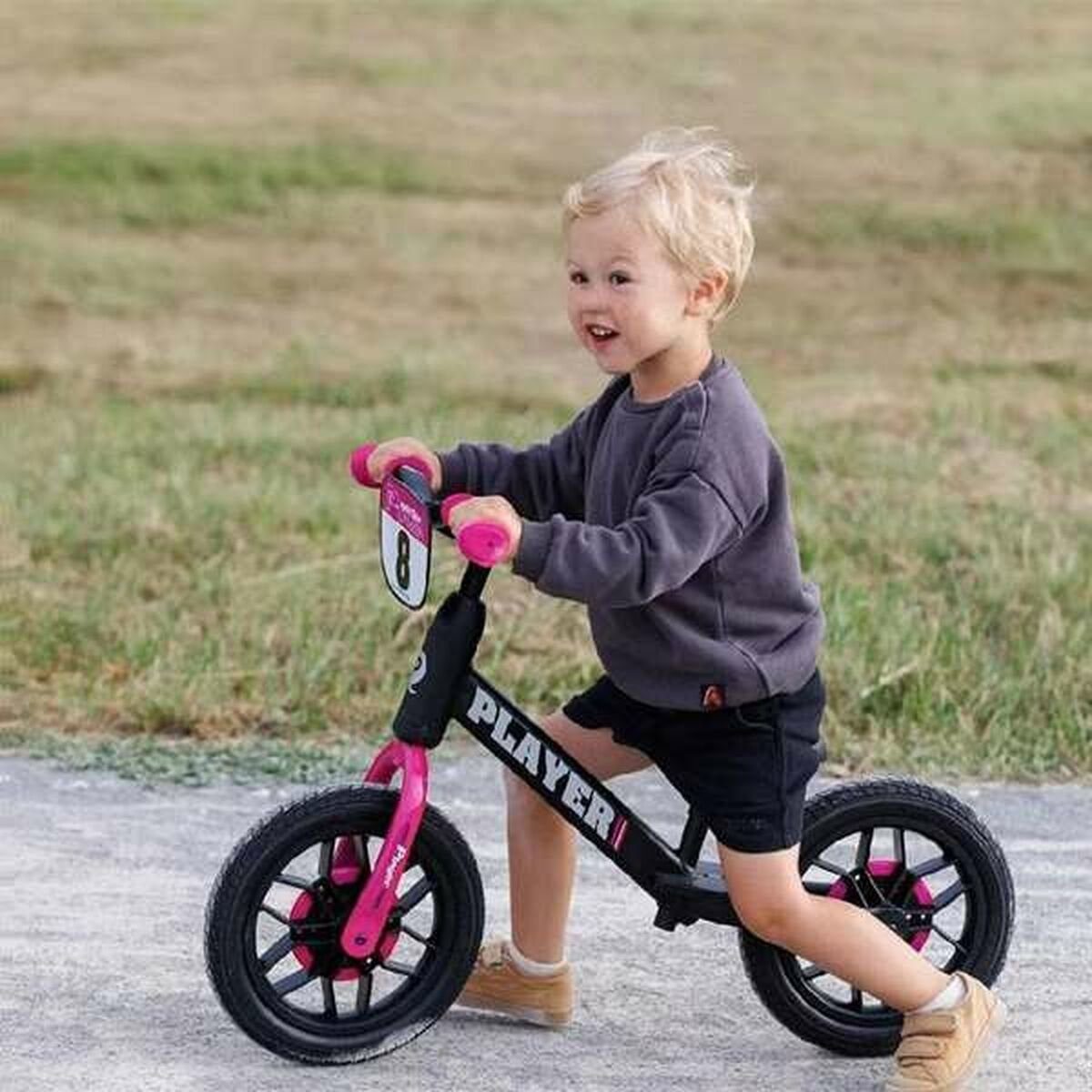 Rosa Laufrad 10 Lichter Player New Kinderfahrrad Bigbuy Bike