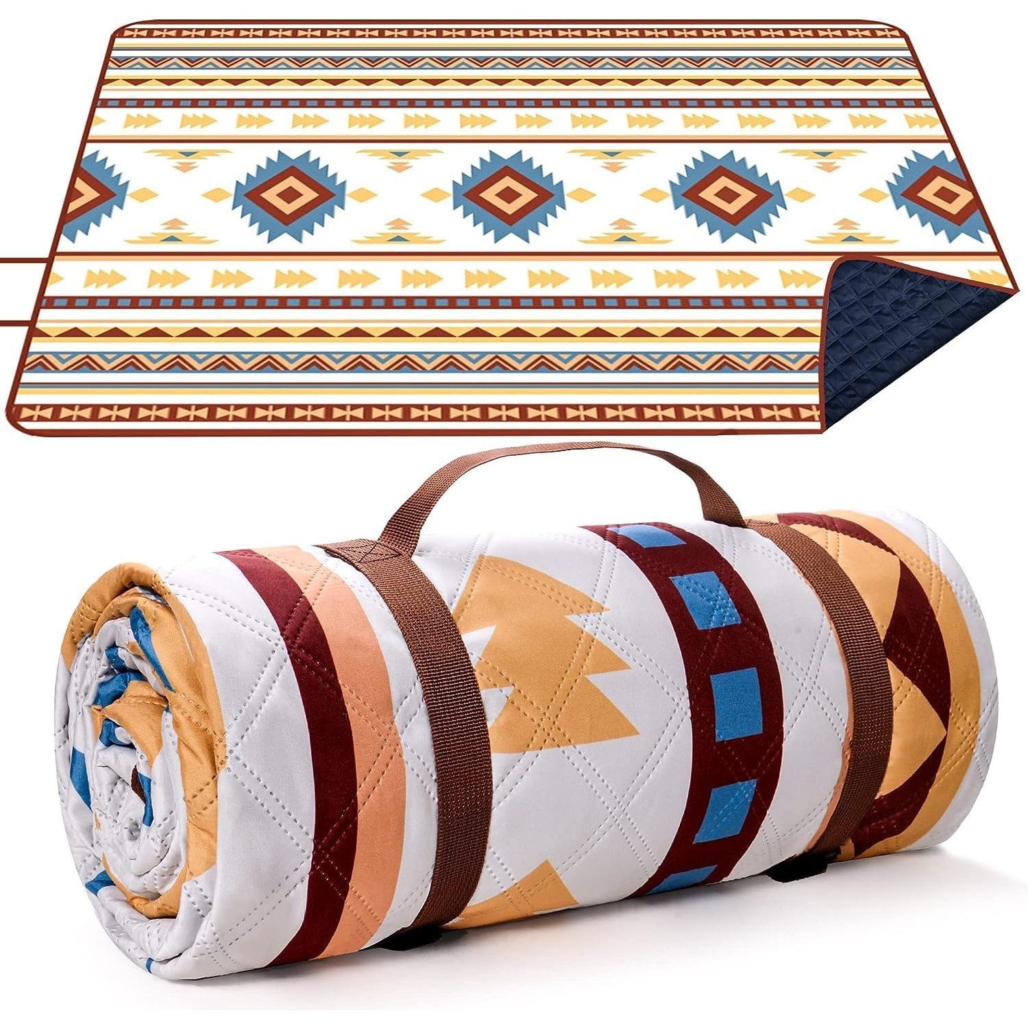 Picknickdecke Outdoor Picknickdecke 200x200cm, Tragbare Waschbar Strandunterlage, TUWENA