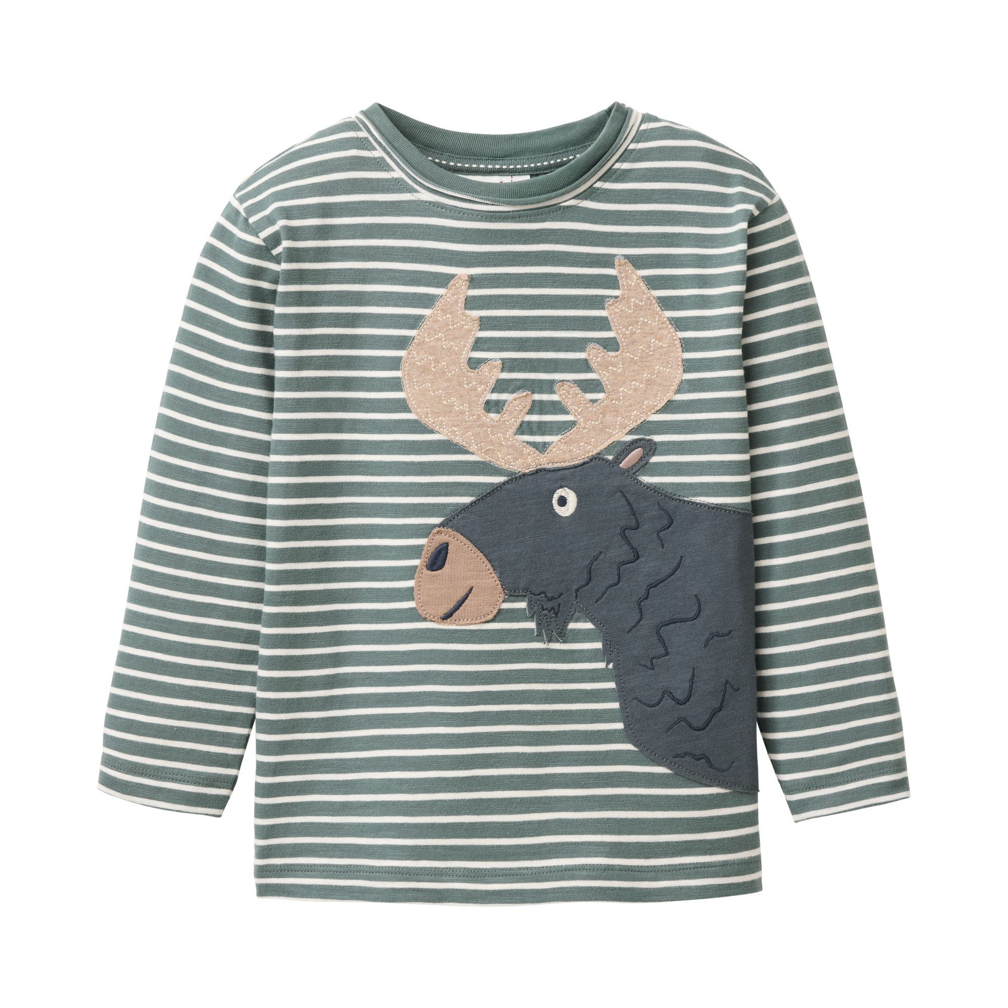 People Wear Organic Langarmshirt mit Motiv GOTS zertifiziert