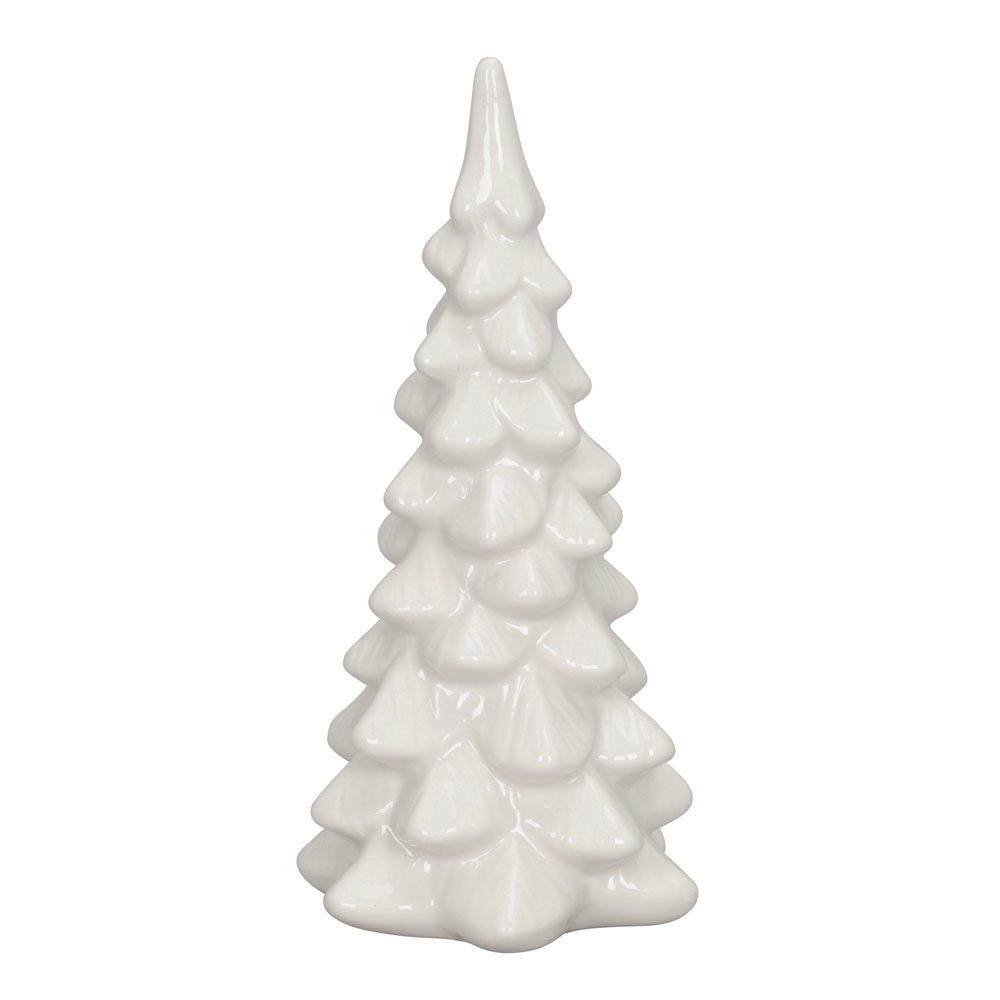 Posiwio Dekobaum Tanne WHITE weiß aus Porzellan H20cm Tannenbaum