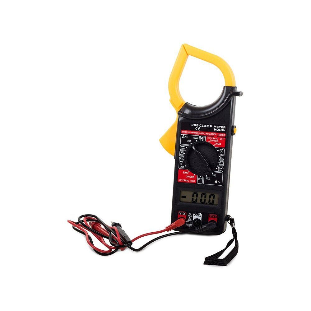 VERK GROUP Spannungsprüfer Digital Strommesszange Stromzangen Auto Range Messgerät DT-266