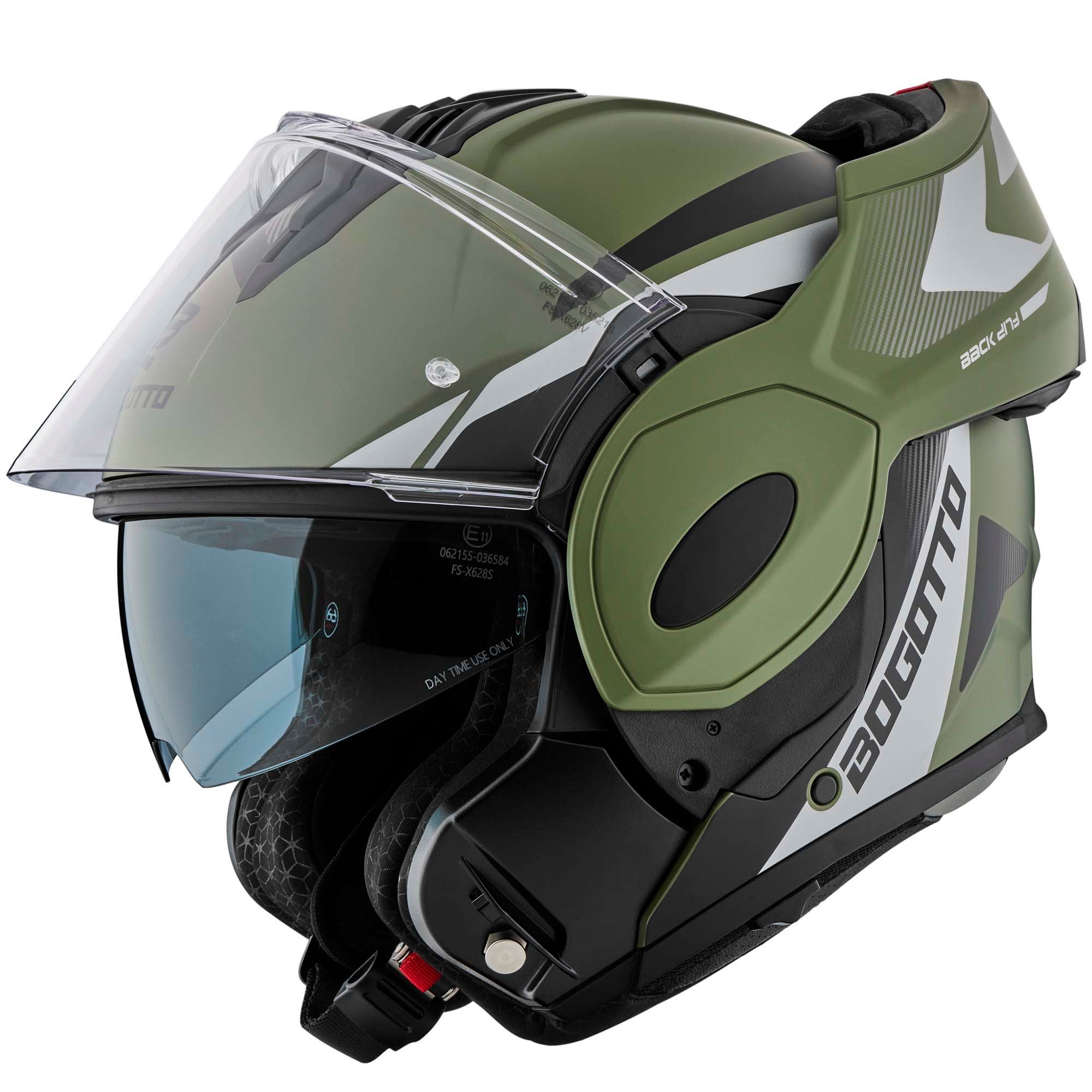 Bogotto Motorradhelm FS-X600 Atyr Limited Edition Klapphelm, vorbereitet für Kommunikationssystem,geeignet für Brillenträger,v