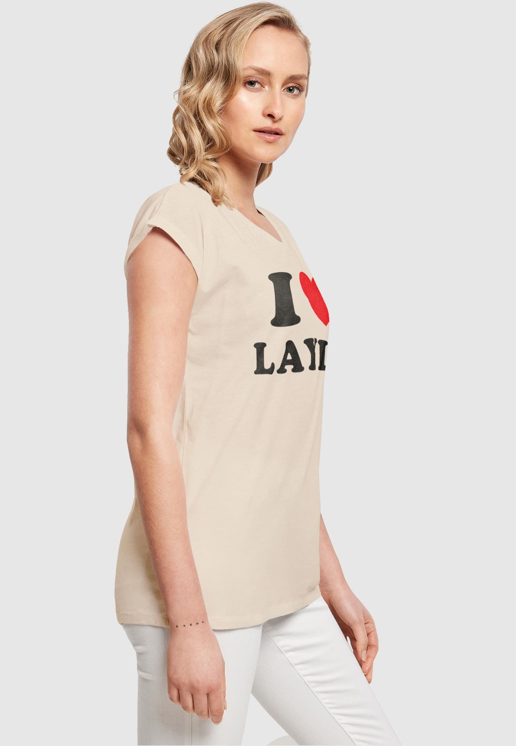 Merchcode T-Shirt (1-tlg) Damen T-Shirt Love whitesand I Layla Ladies