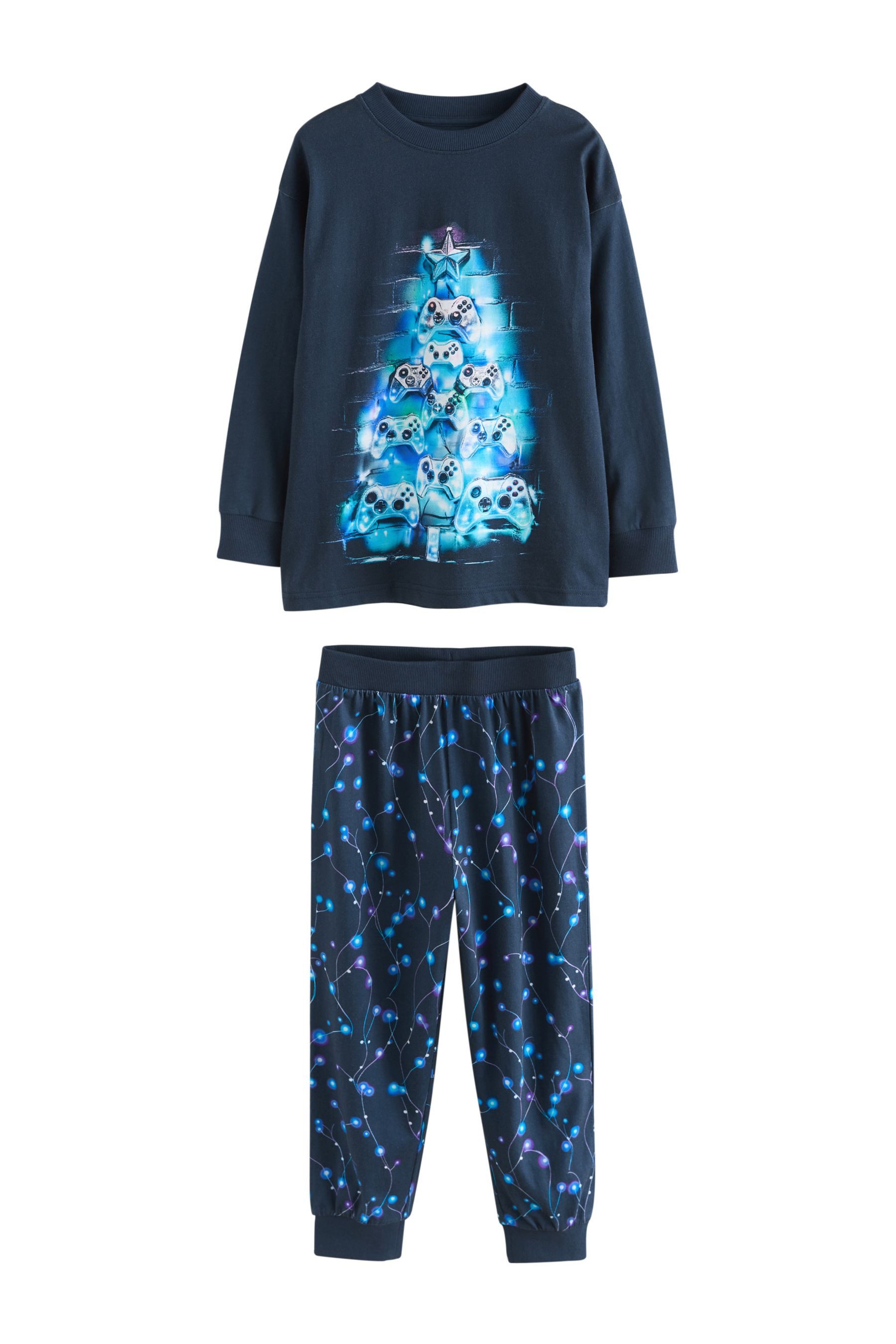 Next Pyjama Weihnachtlicher Single Pyjama (2 tlg)