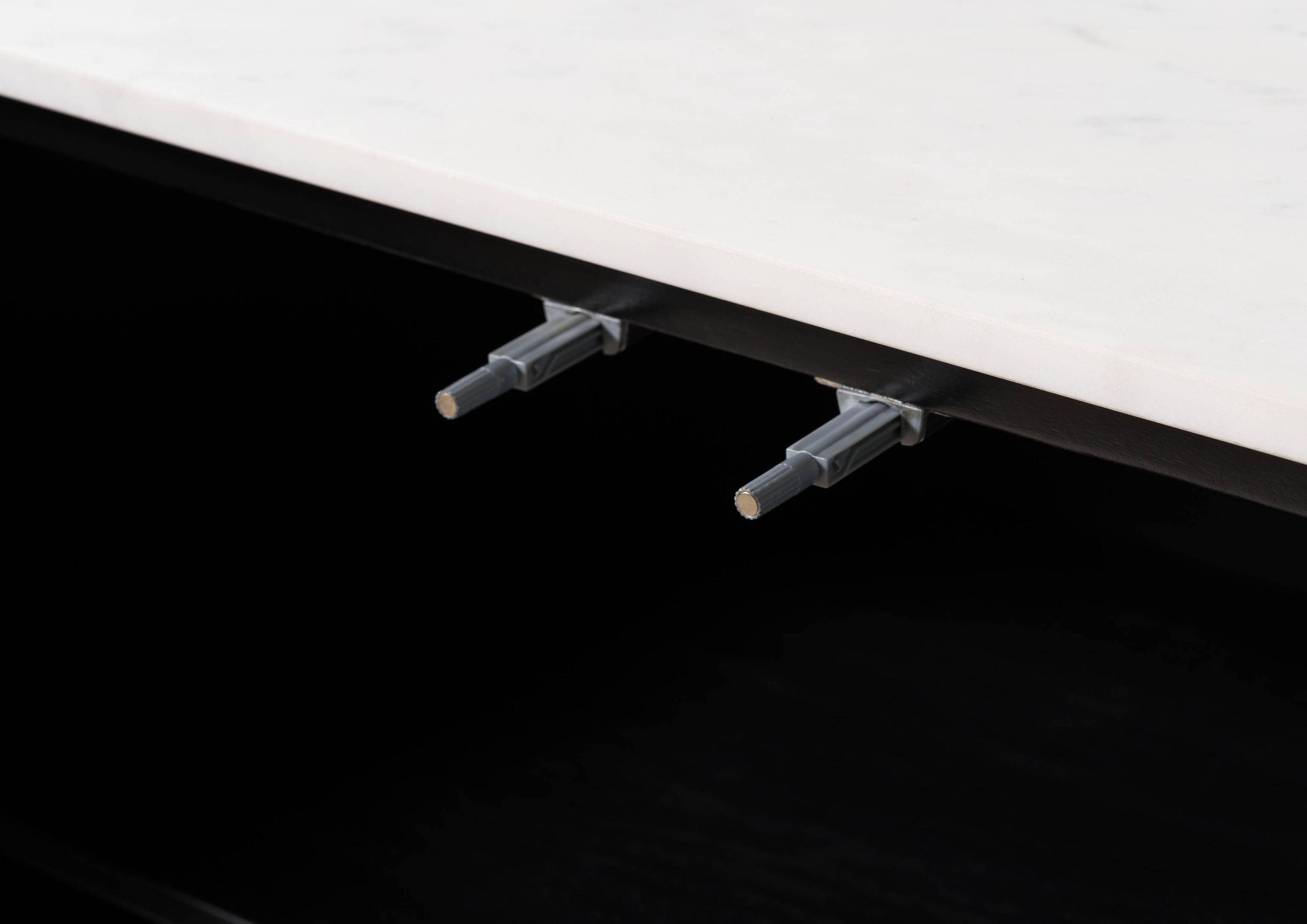 Massivmoebel24 Sideboard BARCELONA (Massivholz), Mango 145x40x76 schwarz la günstig online kaufen
