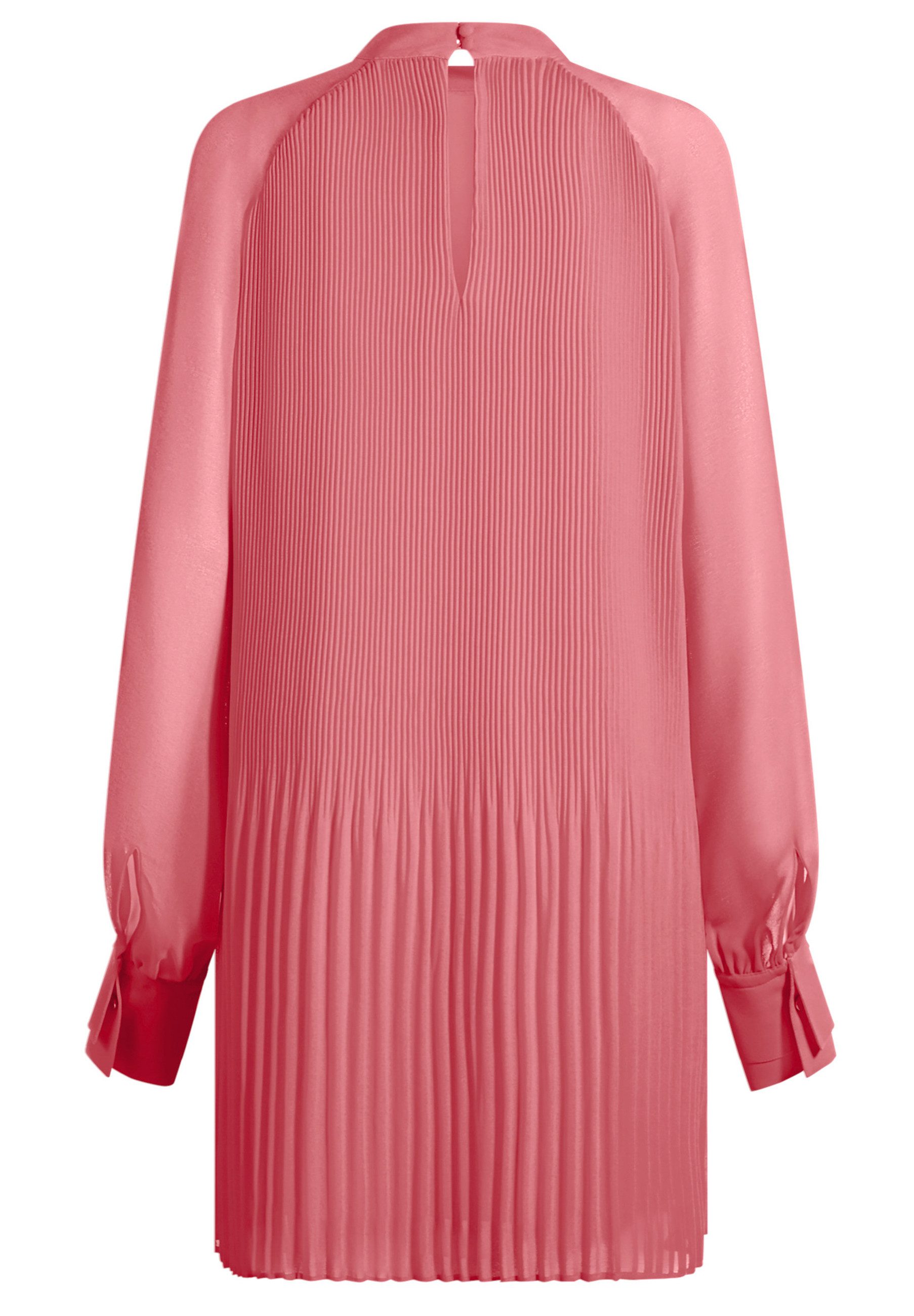 BOSS Jerseykleid Dolumi mit langen transparenten Ärmeln (1-tlg)