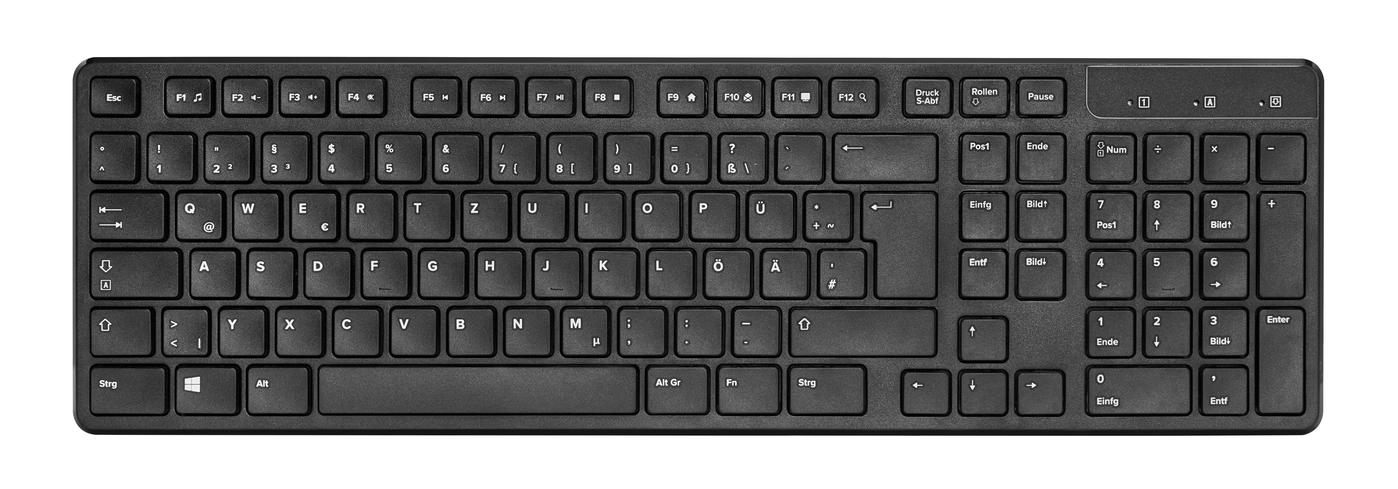 Speedlink SIGNIUM Deskset - kabellos, schwarz - DE-Layout - Wireless-Tastatur (SET)