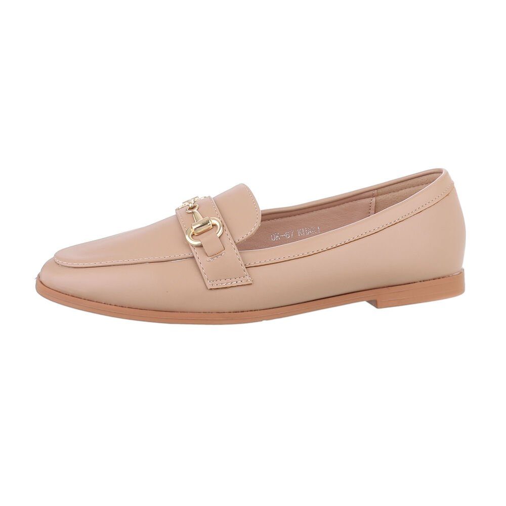 Ital-Design Damen Mokassins Freizeit Slipper Blockabsatz günstig online kaufen