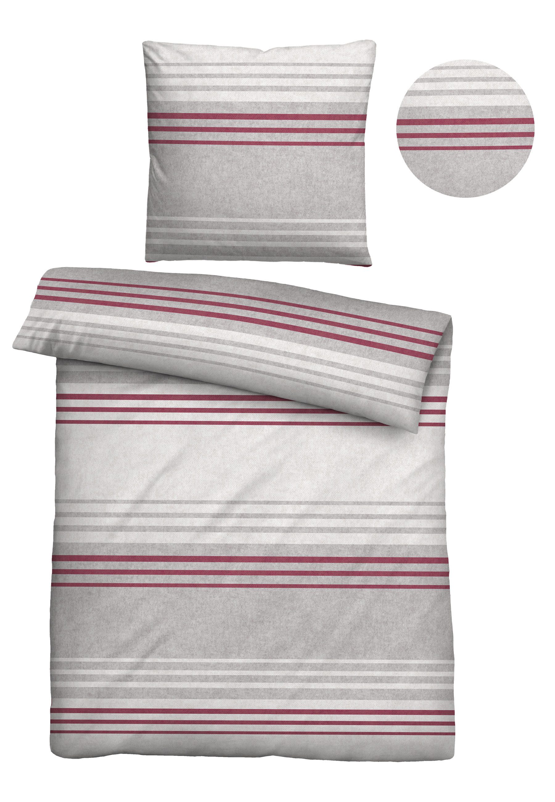 Biberna Bettwäsche 0840516, Flanell, 2 teilig, günstig online kaufen