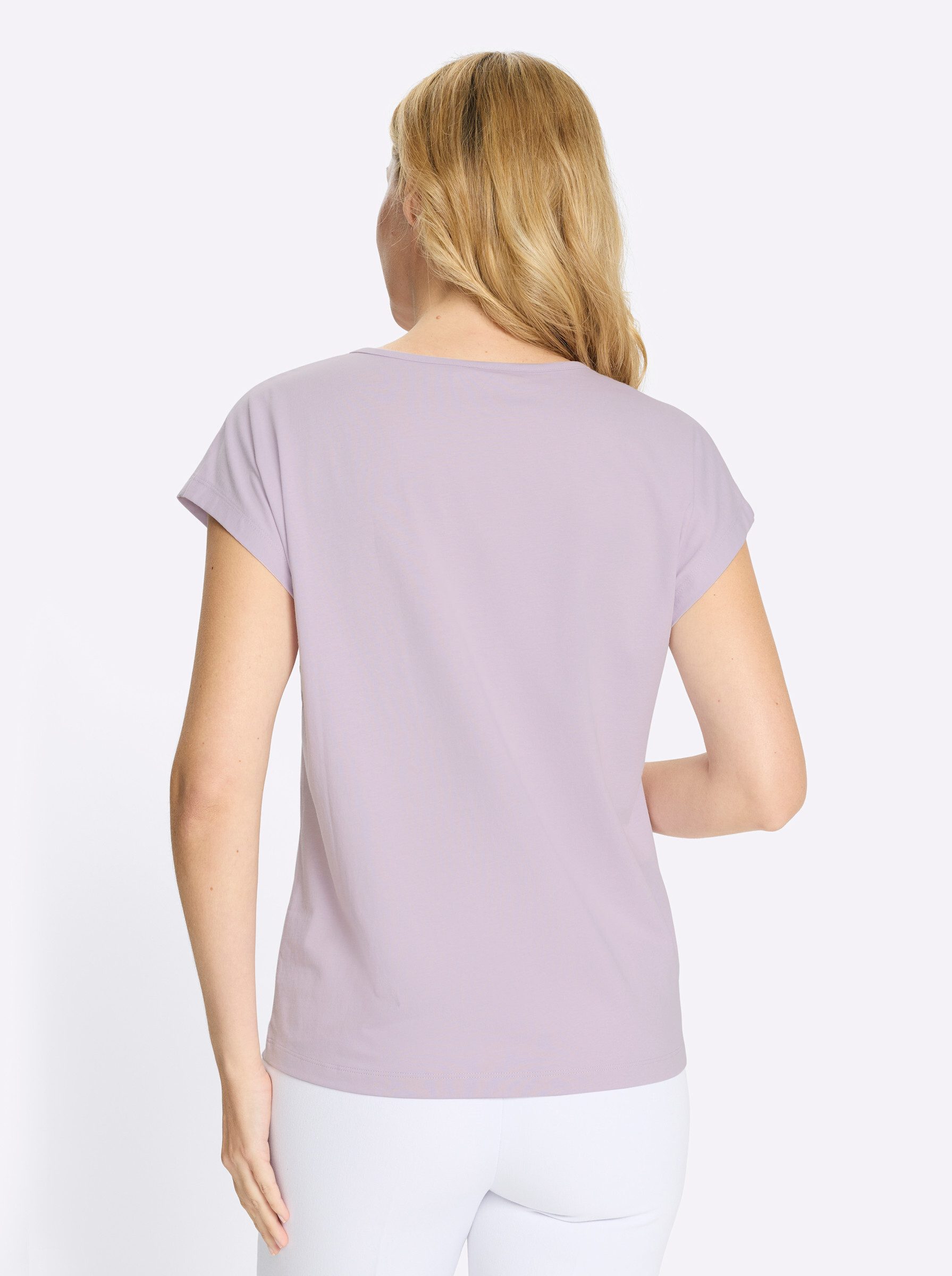 Sieh an! T-Shirt Rundhals-Shirt Extra kurz