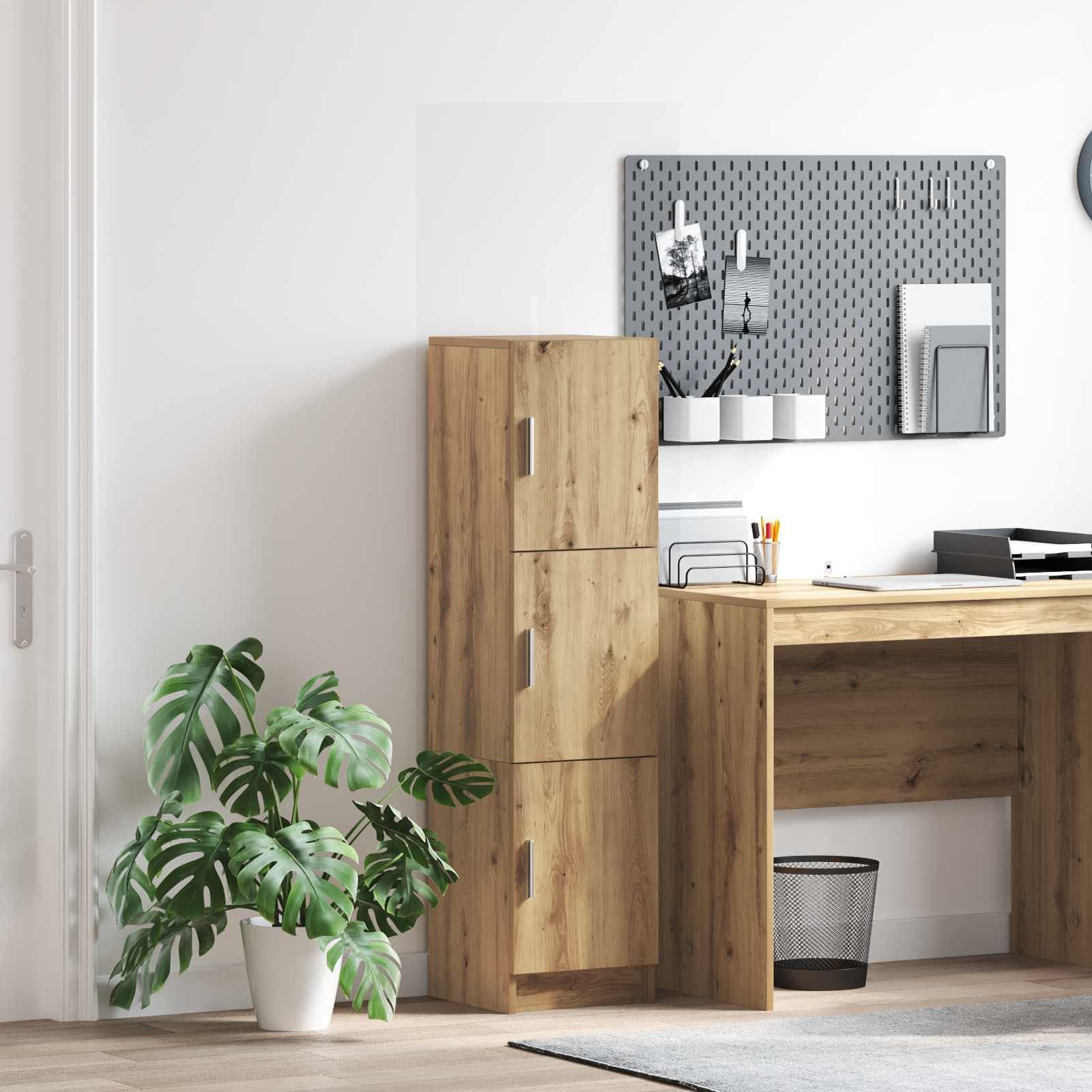 vidaXL Highboard Highboard Artisan-Eiche 31,5 x 32 x 122,5 cm (1 St)