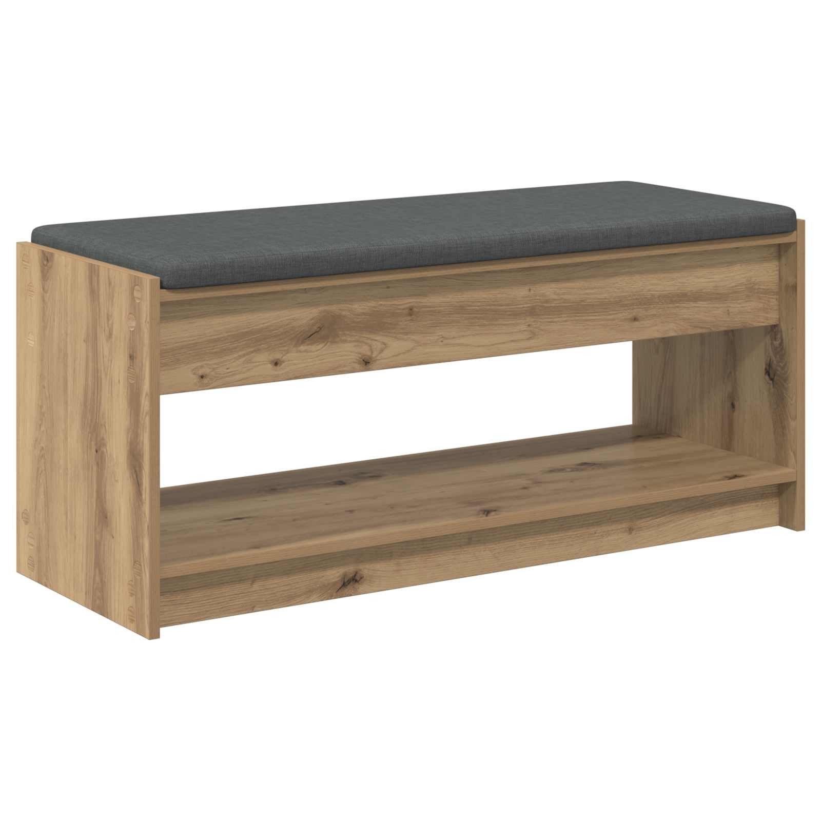 vidaXL Sitzbank Flurbank Artisan-Eiche 103 x 38 x 45 cm (1-St)