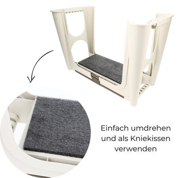 GarPet Kniebank 2in1 Hocker Kniekissen Kniebank Garten Bank Sitzhocker Gartenkniebank