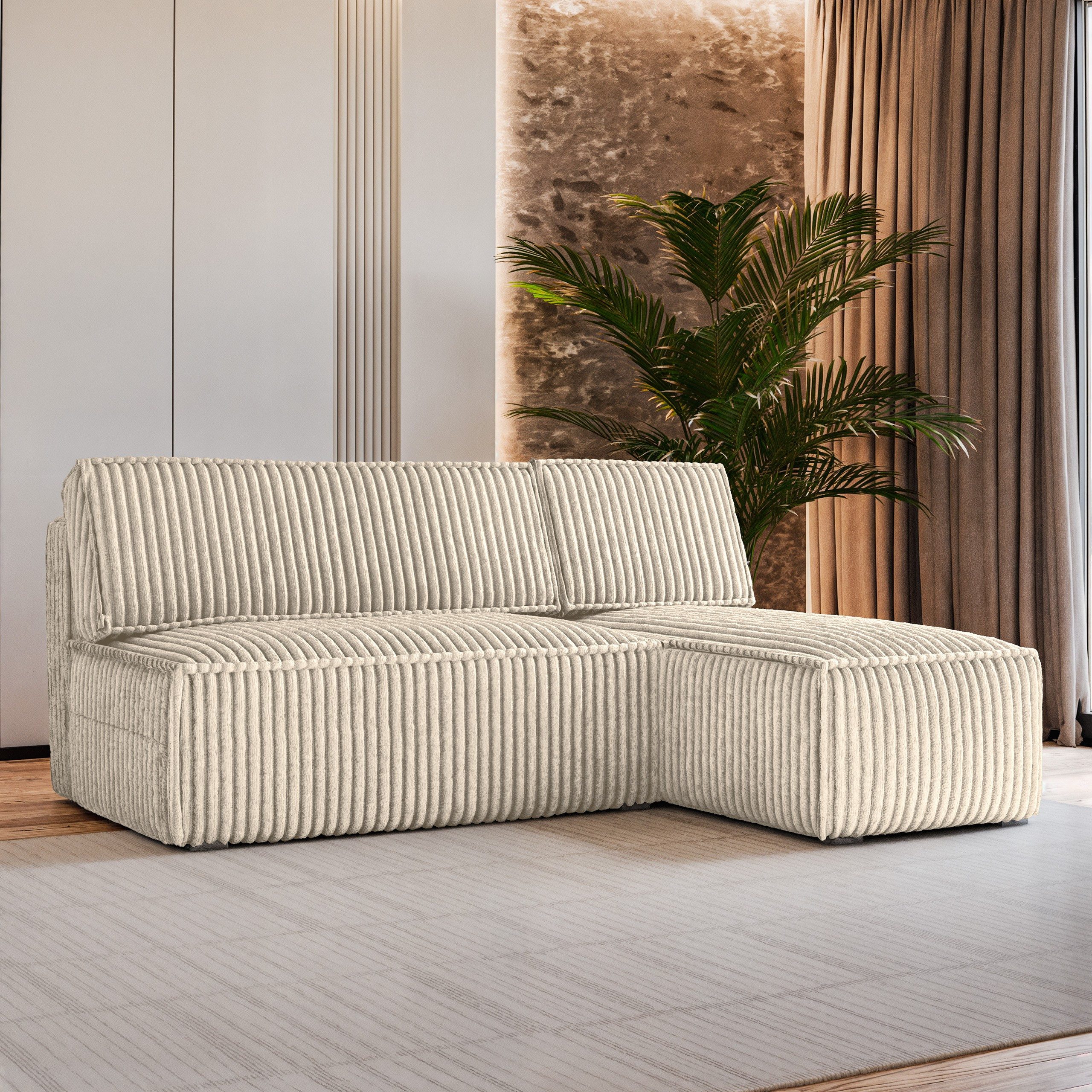 Masseno Ecksofa BRISO mit Schlaffunktion L-Form, Sofa mit Bettkasten günstig online kaufen