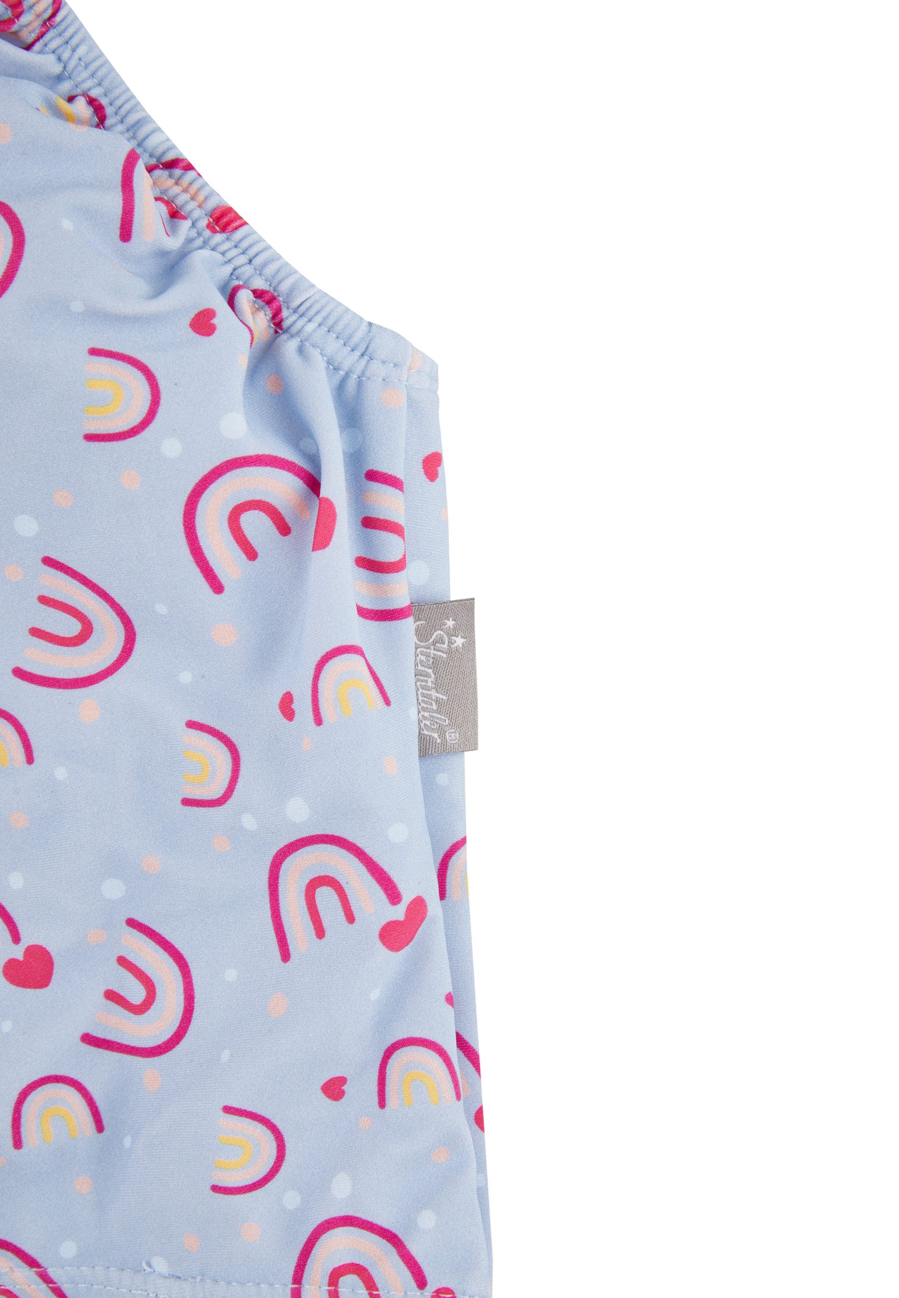 Sterntaler® Badeanzug UV-Schutz 50+ Badeanzug Volants (1-St) Badeanzug mit Regenbogenmuster & Volants, Windeleinsatz bis 86/92