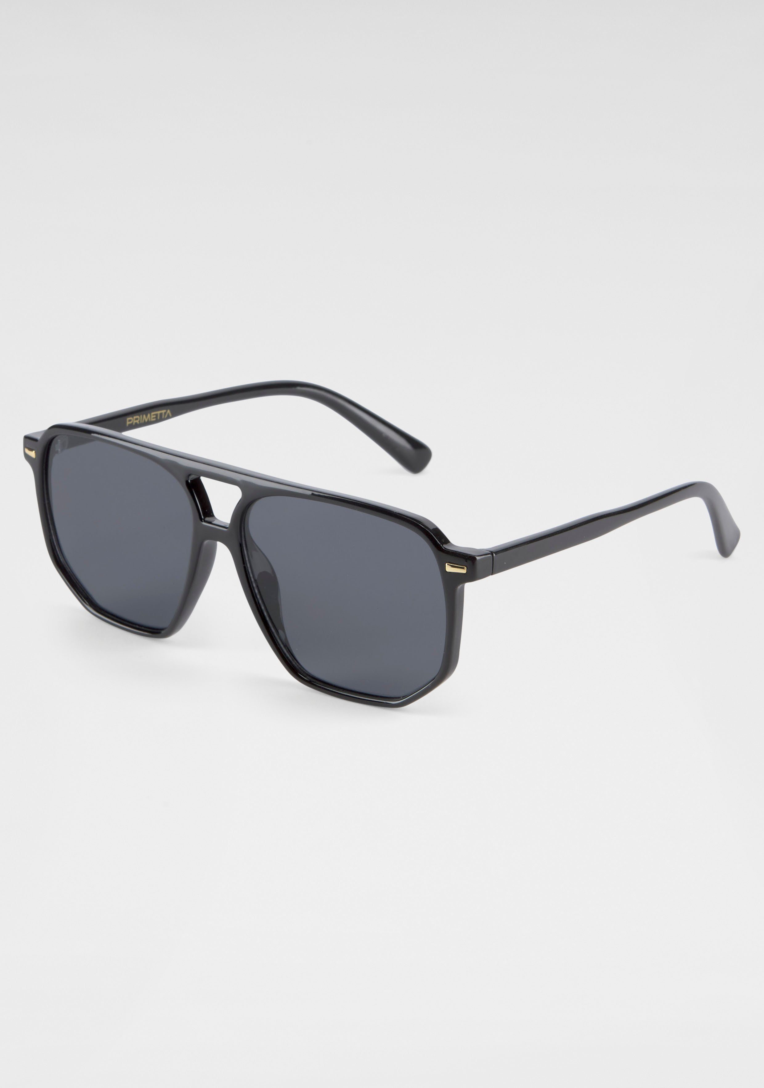 Sonnenbrille schwarz Eyewear SPIRIT YOUNG LONDON Trendige Vollrand-Sonnenbrille