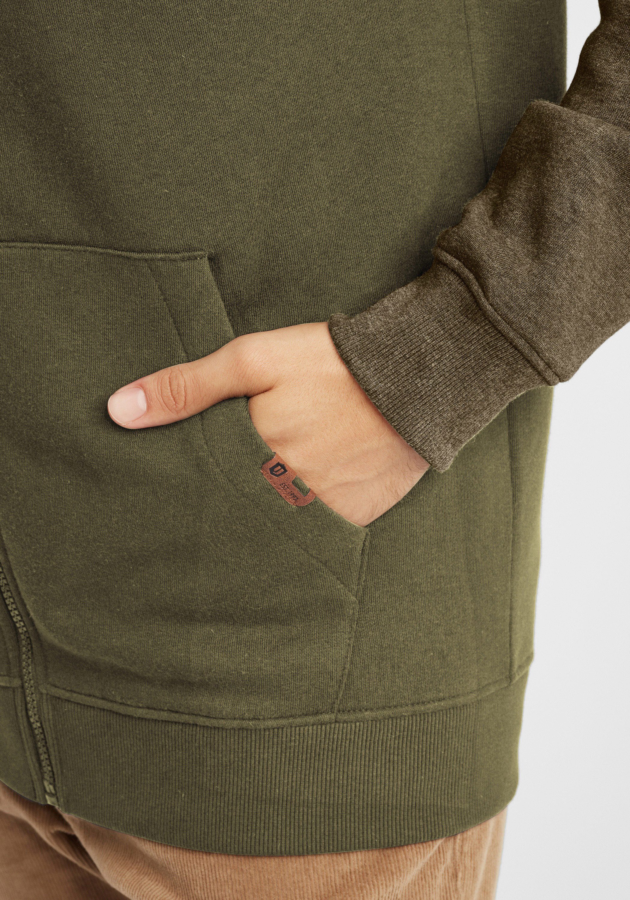 Indicode Kapuzensweatjacke IDTerence Sweatjacke mit Kapuze