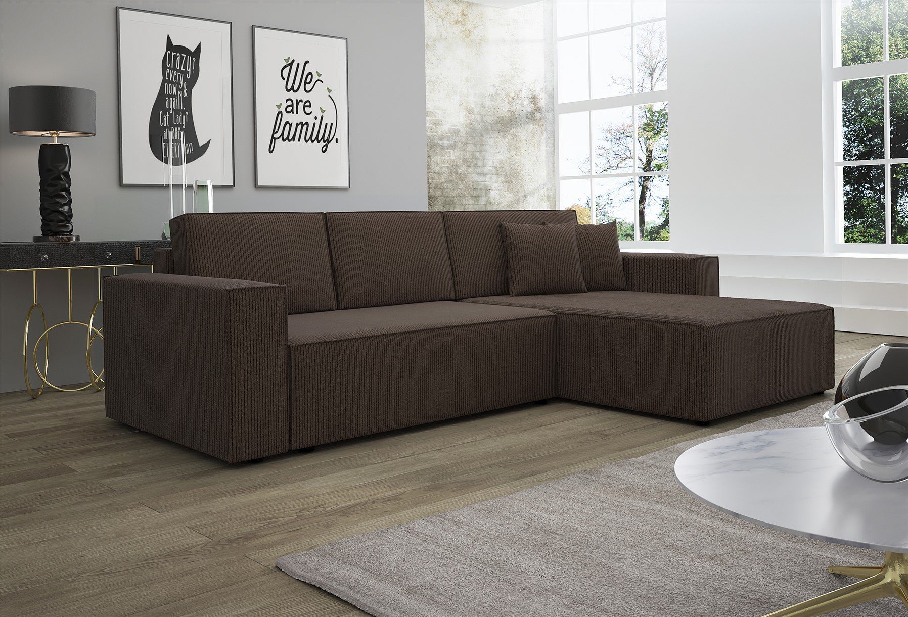 Fun Möbel Ecksofa Ecksofa Schlafsofa Sofa günstig online kaufen