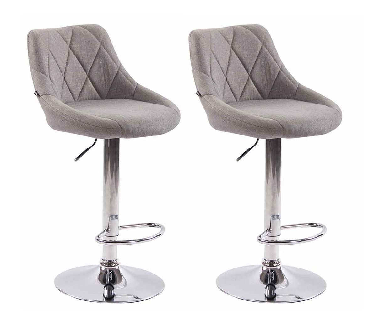 Barhocker 2er Set Barhocker Lazio Stoff