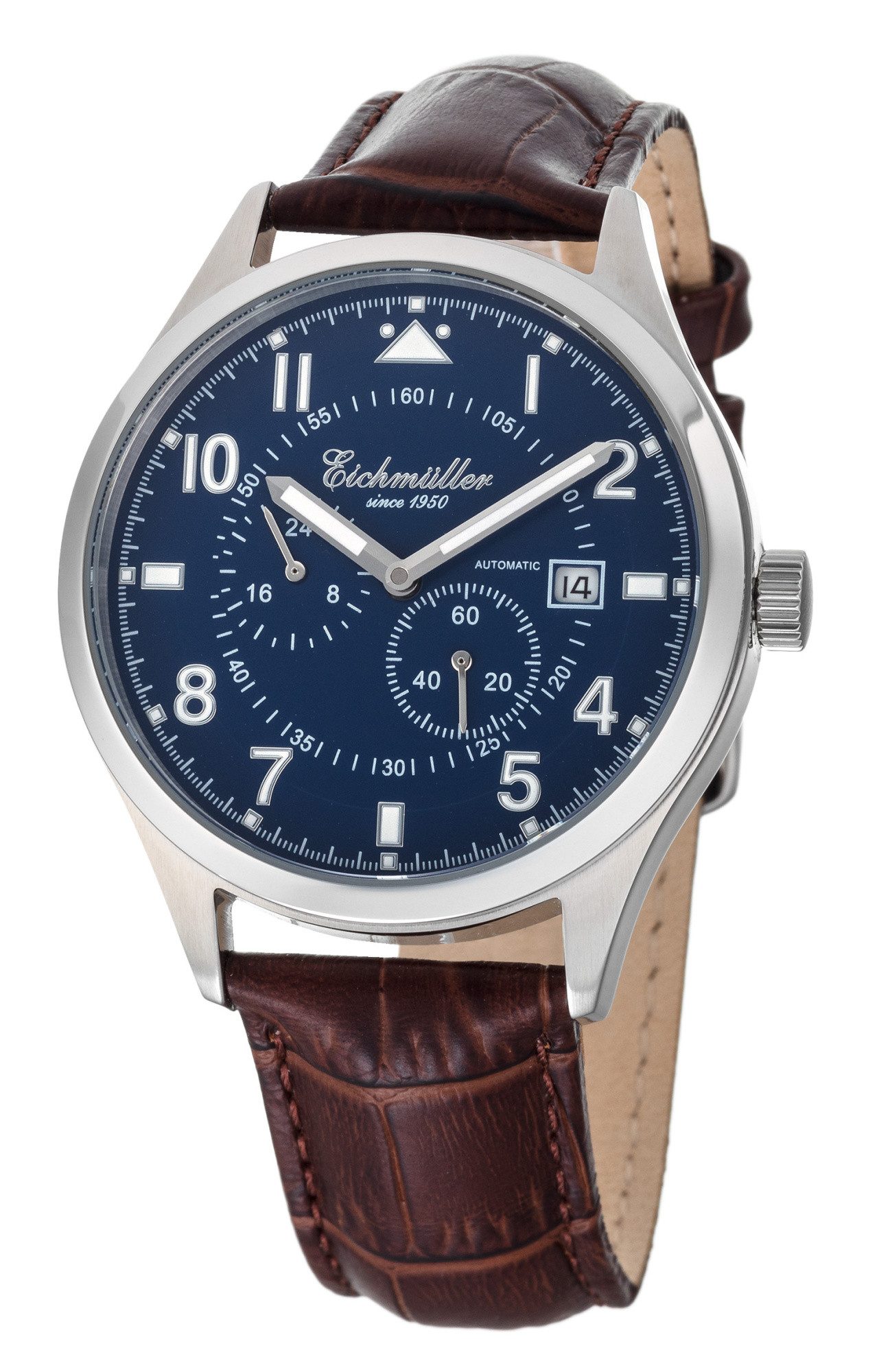 Eichmüller Automatikuhr RE7011 Herrenuhr Zifferblatt Blau, günstig online kaufen
