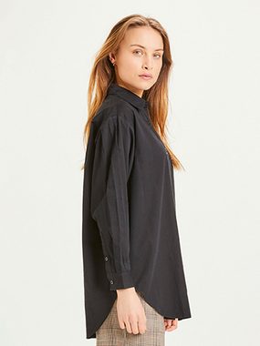 KnowledgeCotton Apparel Hemdbluse LILY Classic Volume Sleeve Shirt