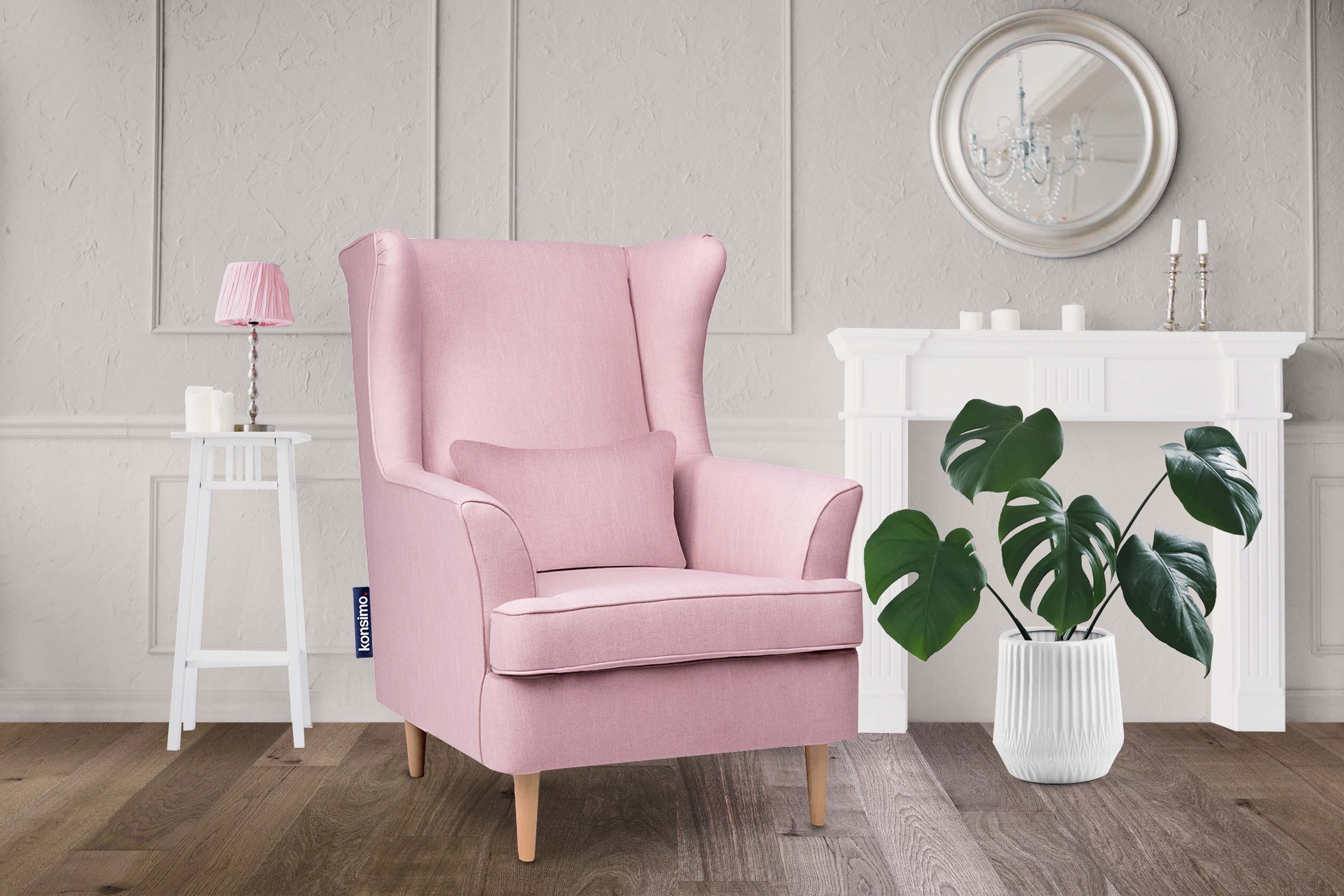 KONSIMO® Ohrensessel STRALIS Sessel, zeitloses Design günstig online kaufen