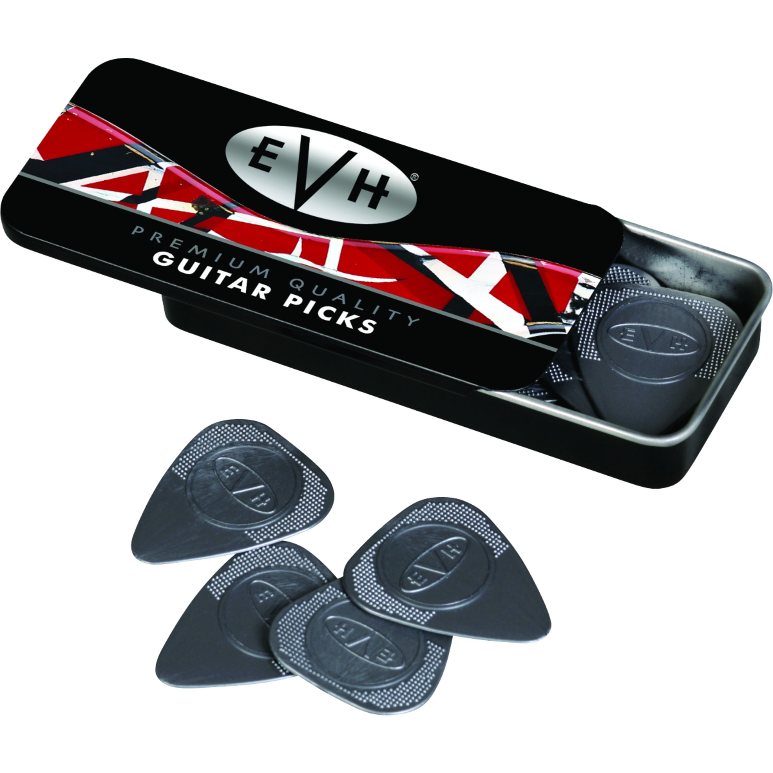 EVH Plektrum, Premium Pick Tin 12 Count - Plektren Set
