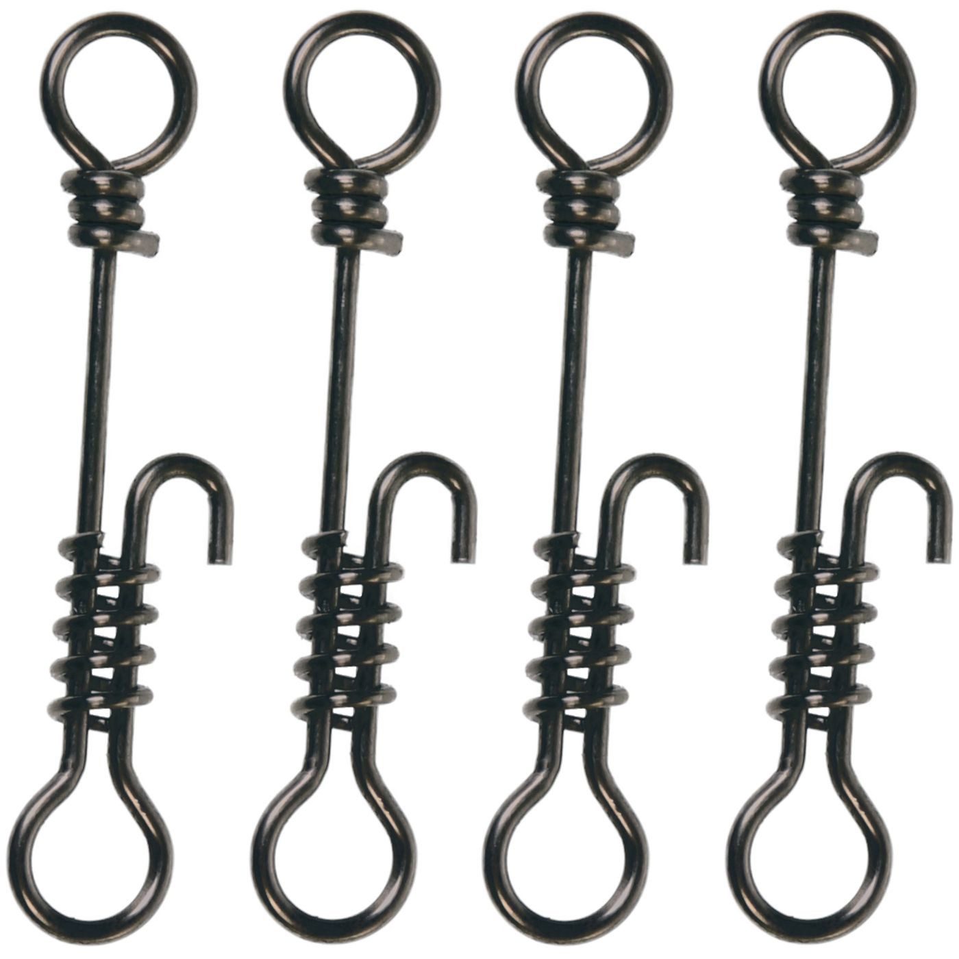 Schnurverbinder Zeck Predator Twistlock Snap Black 72kg - 4 Einhänger