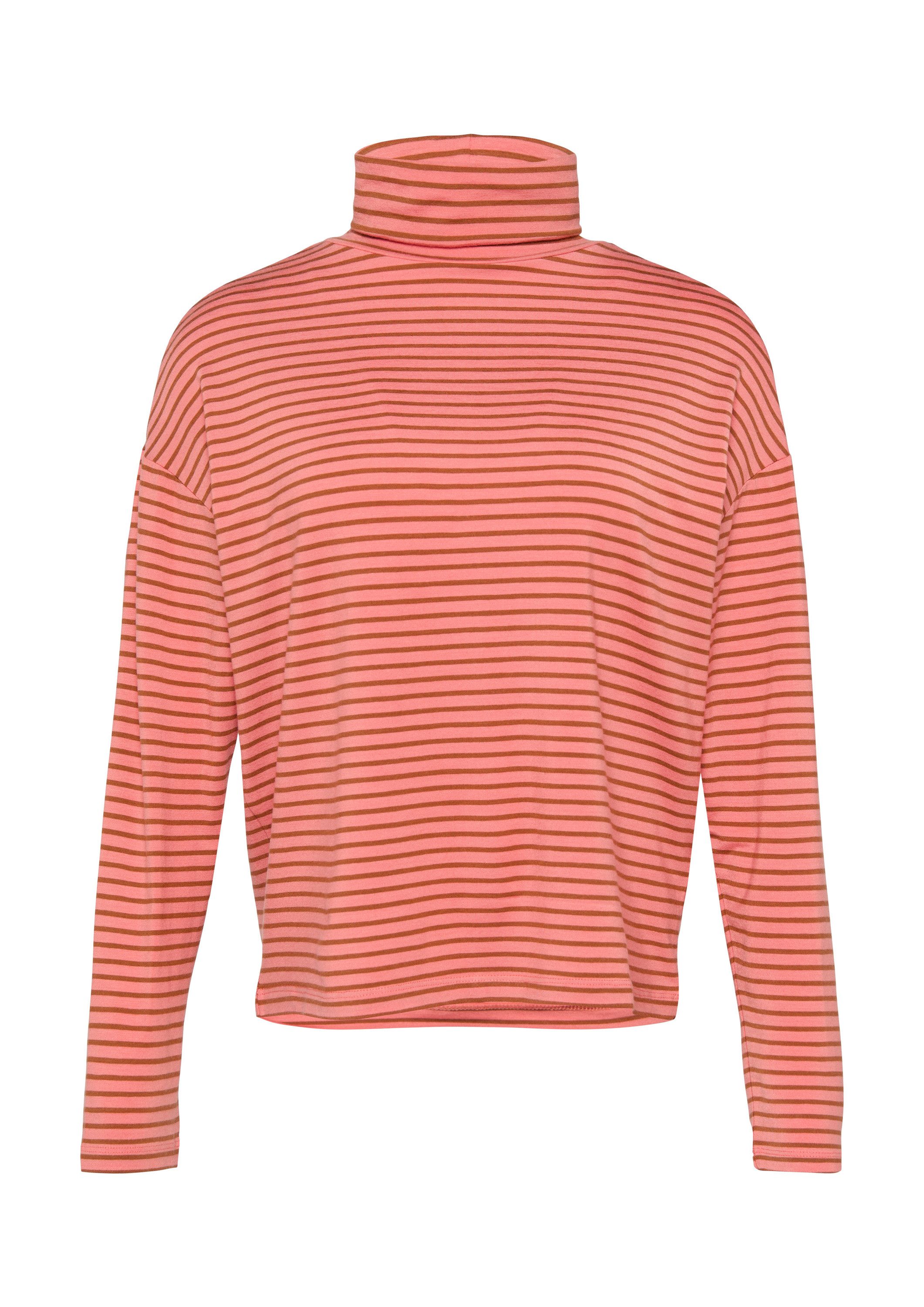 s.Oliver Langarmshirt T-Shirt Gestreiftes Langarmshirt im Relaxed Fit