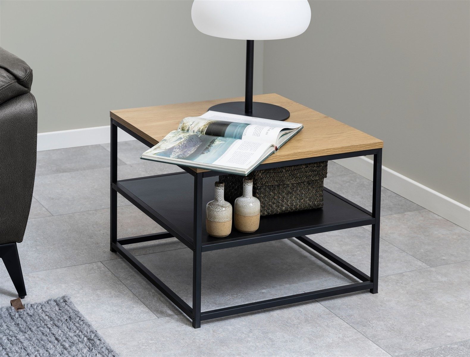 freiraum Couchtisch Gila, in Wildeiche, MDF - 55x42x55cm (BxHxT)
