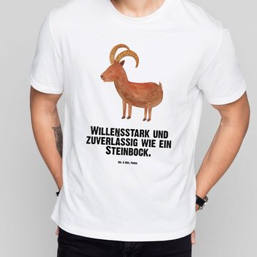Mr. & Mrs. Panda T-Shirt Sternzeichen Steinbock - Weiß - Geschenk, Tierkreiszeichen, Sprüche, (1-tlg)