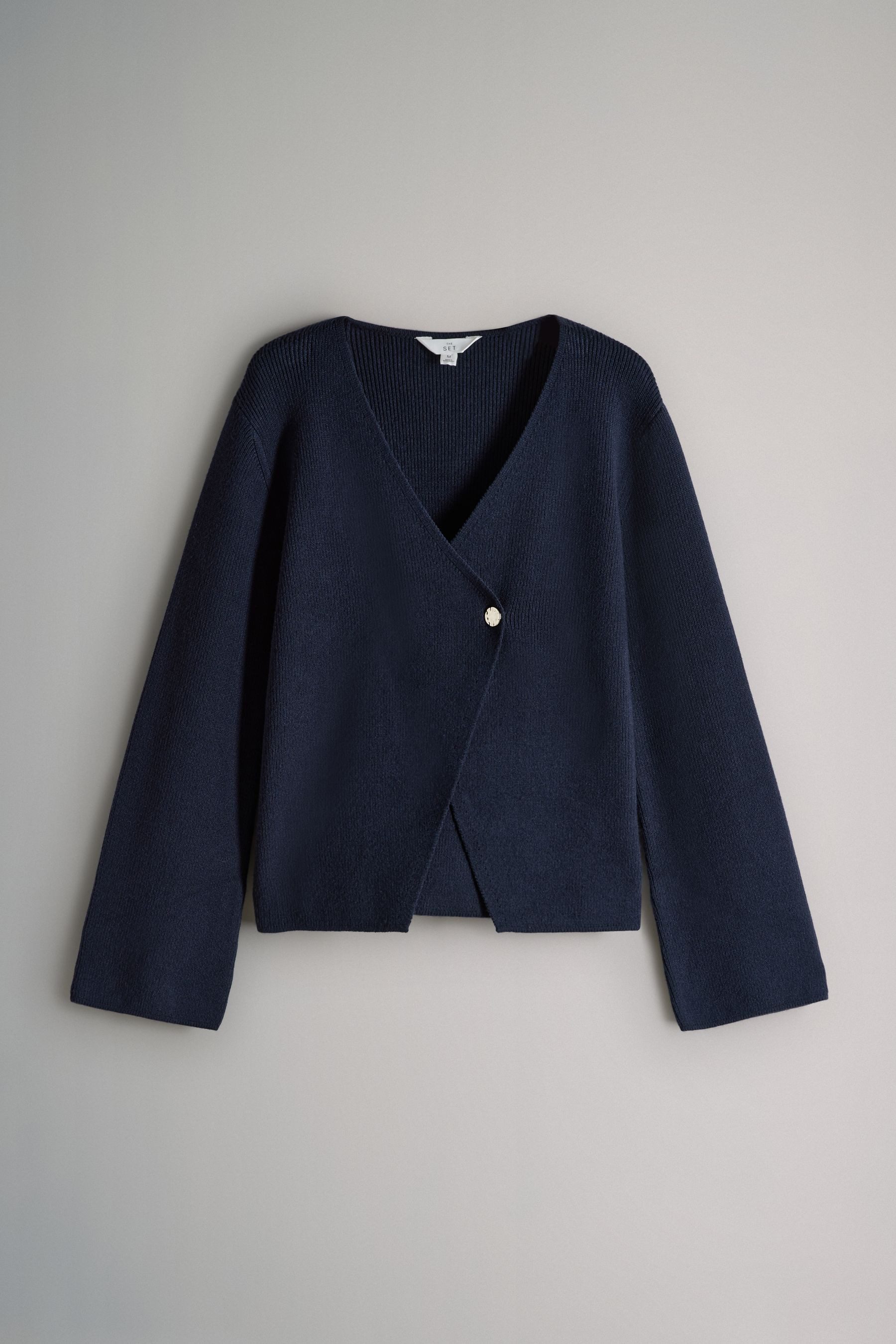 The Set Cardigan The Set Gerippte Strickjacken, 2er-Pack (2-tlg) günstig online kaufen