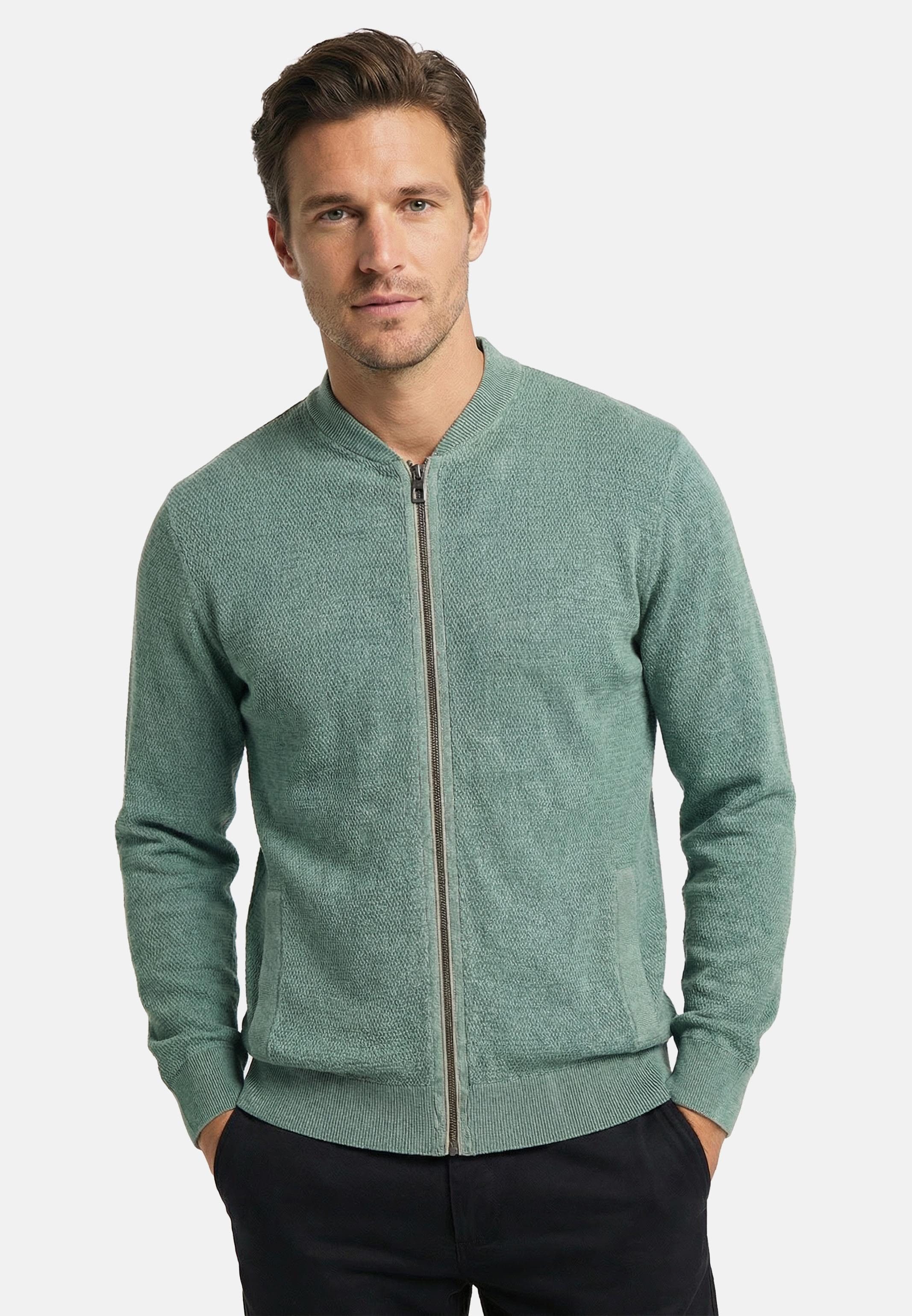 CASAMODA Strickjacke Basic (1-tlg) Strickjacke - Baumwolle - Atmungsaktiv - Natürliches Material