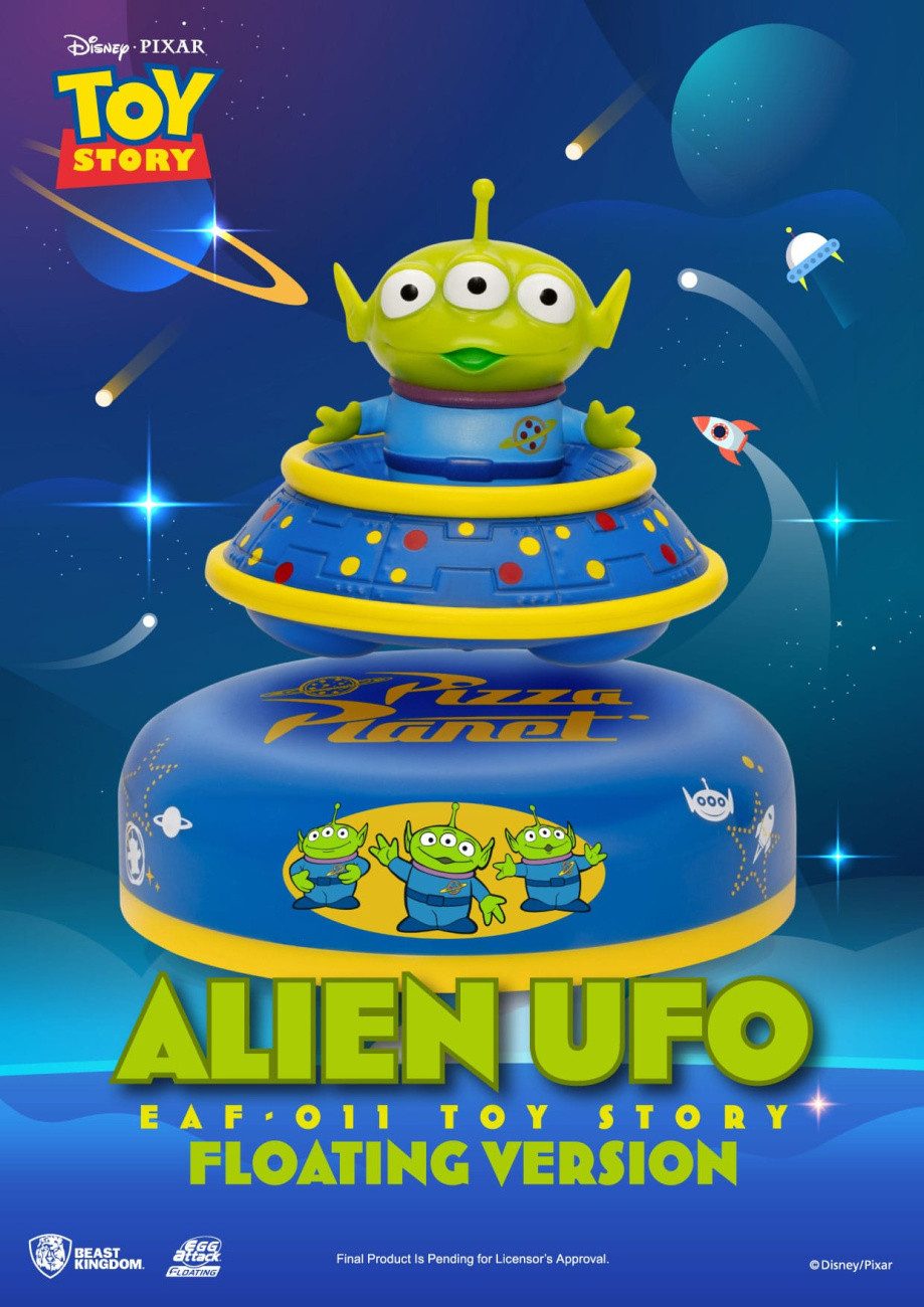 Beast Kingdom Toys Merchandise-Figur Toy Story Egg Attack Schwebe-Modell Alien UFO 6 cm