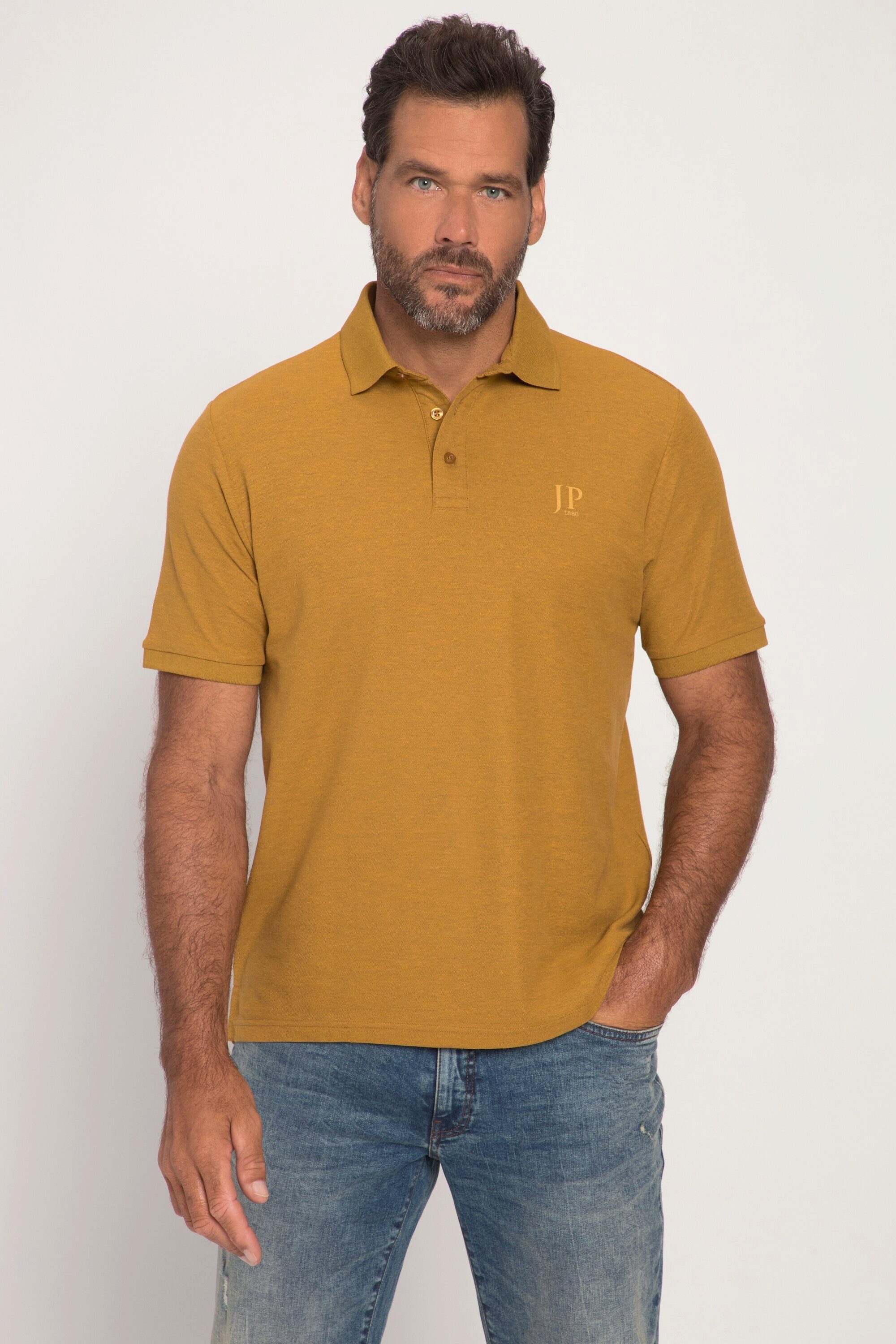 JP1880 Poloshirt Poloshirt Basic Piqué bis gelb Halbarm 8XL