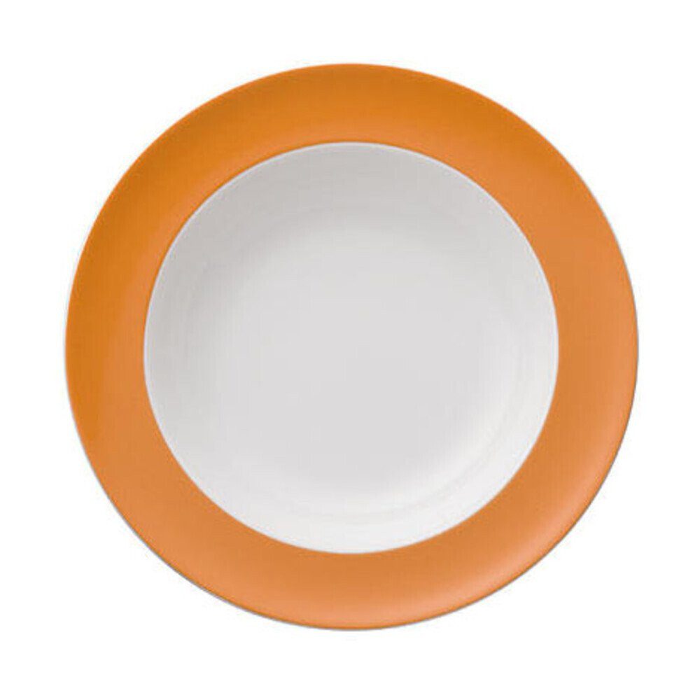 Thomas Suppenteller Suppenteller 23 cm Sunny Day Orange, (1 St), Suppenteller, Ø22,8cm, Porzellan, orange