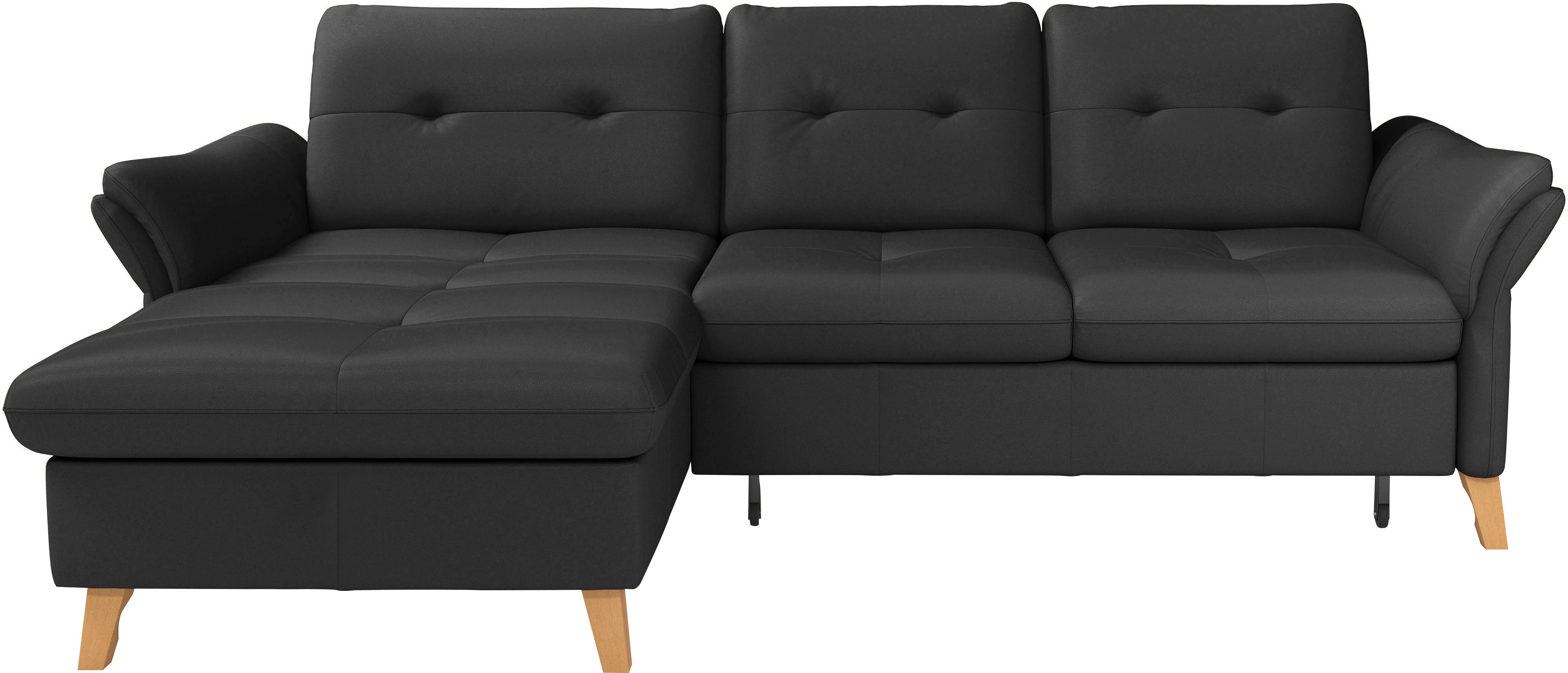 sit&more Ecksofa Göteborg, Sitztiefenverstellung und Federkern, wahlweise mit Bettfunktion
