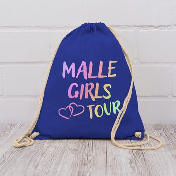 Shirtracer Turnbeutel Malle Girls Tour Mallorca Tour Mädels Malle Party Mädchen Urlaub, Sommerurlaub Tasche